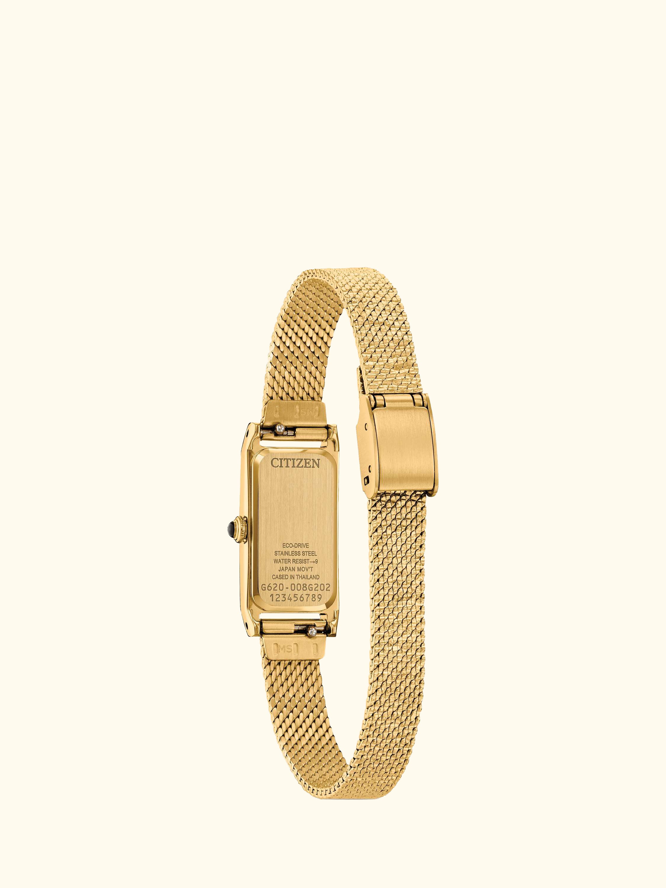 EG7128-59E Women's Fio Rectangular Bracelet Strap Watch, Gold