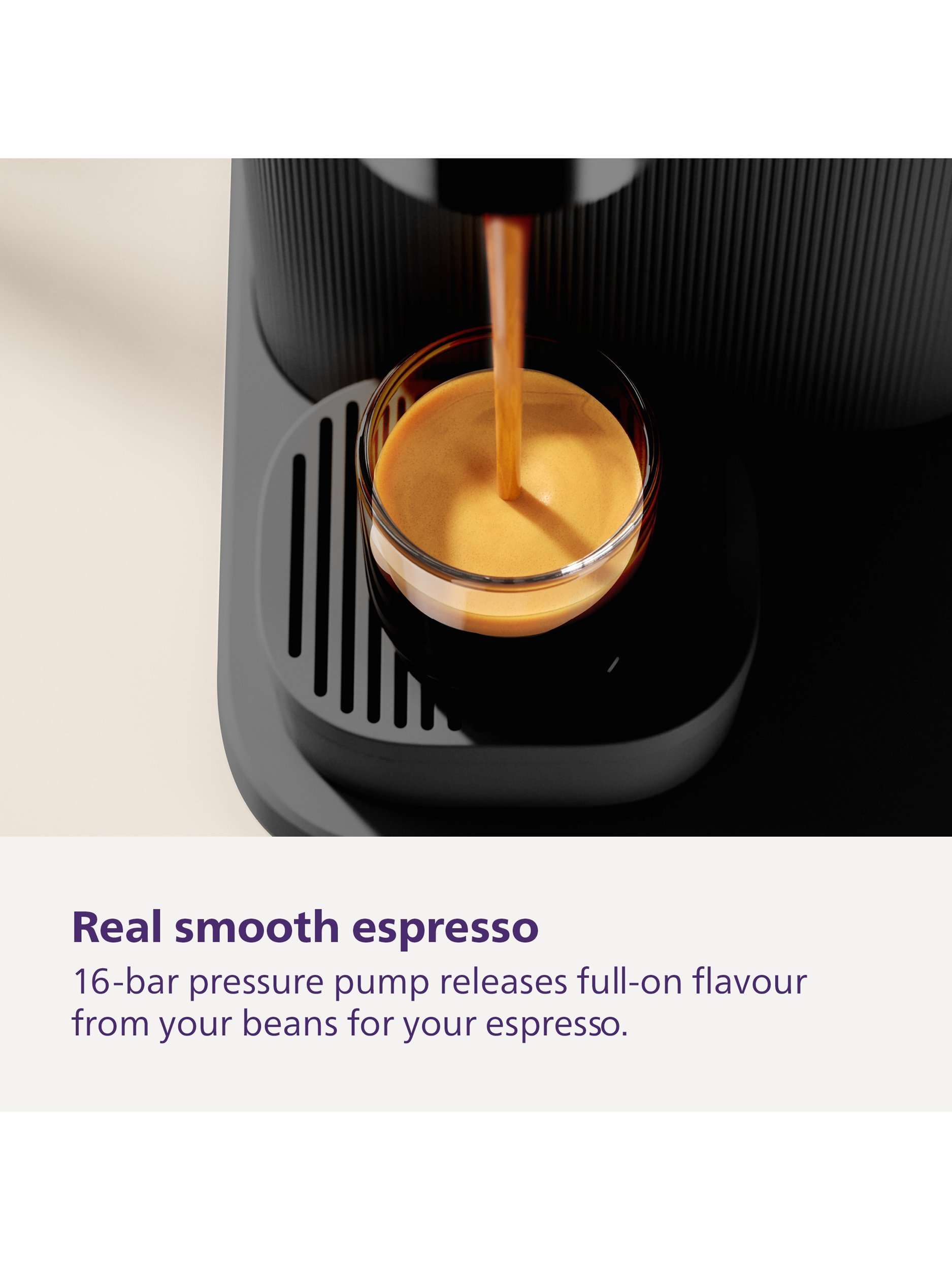 Baristina Automatic Bean to Cup Coffee Machine, Black