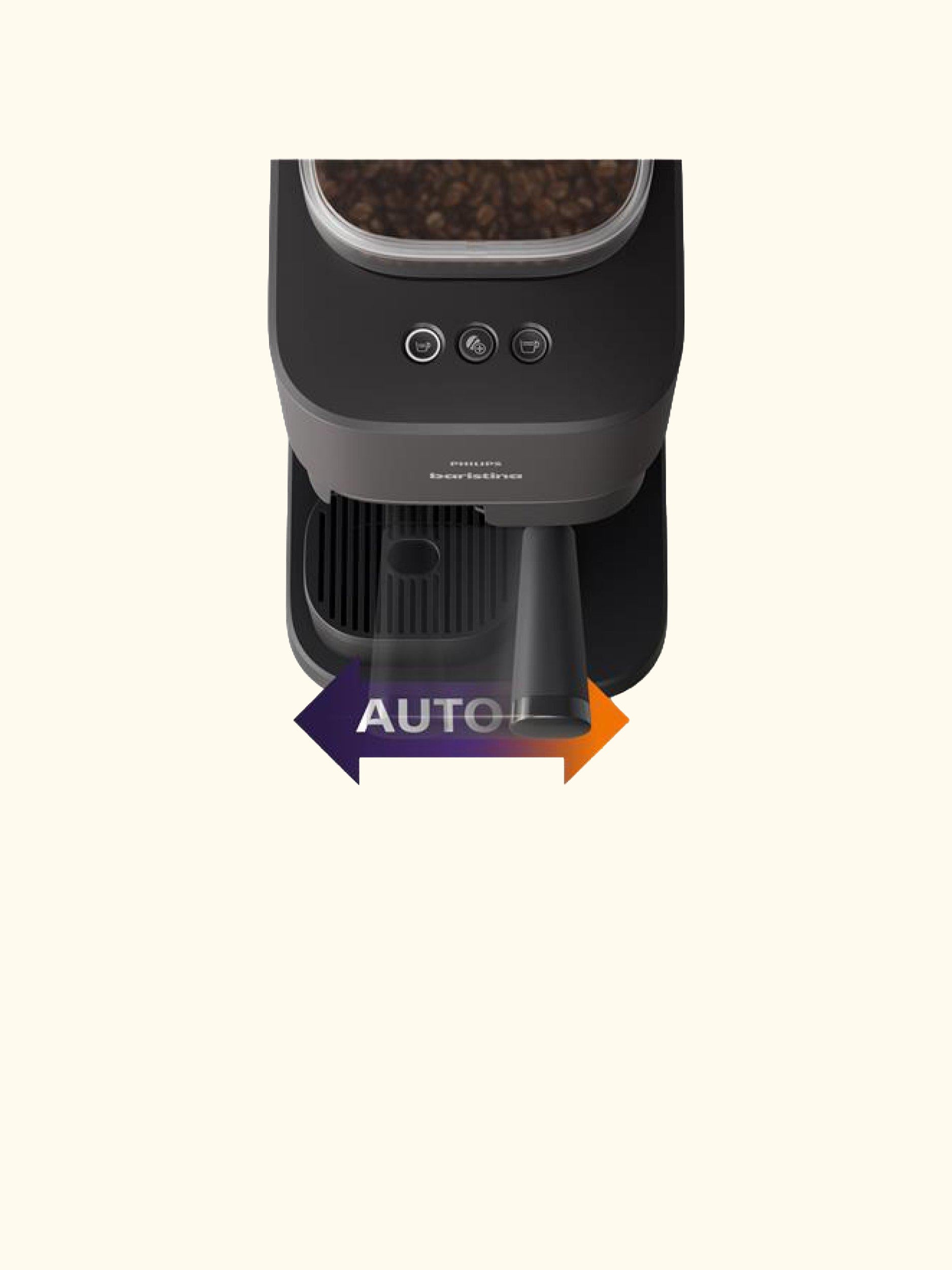 Baristina Automatic Bean to Cup Coffee Machine & Milk Frother Set, Black