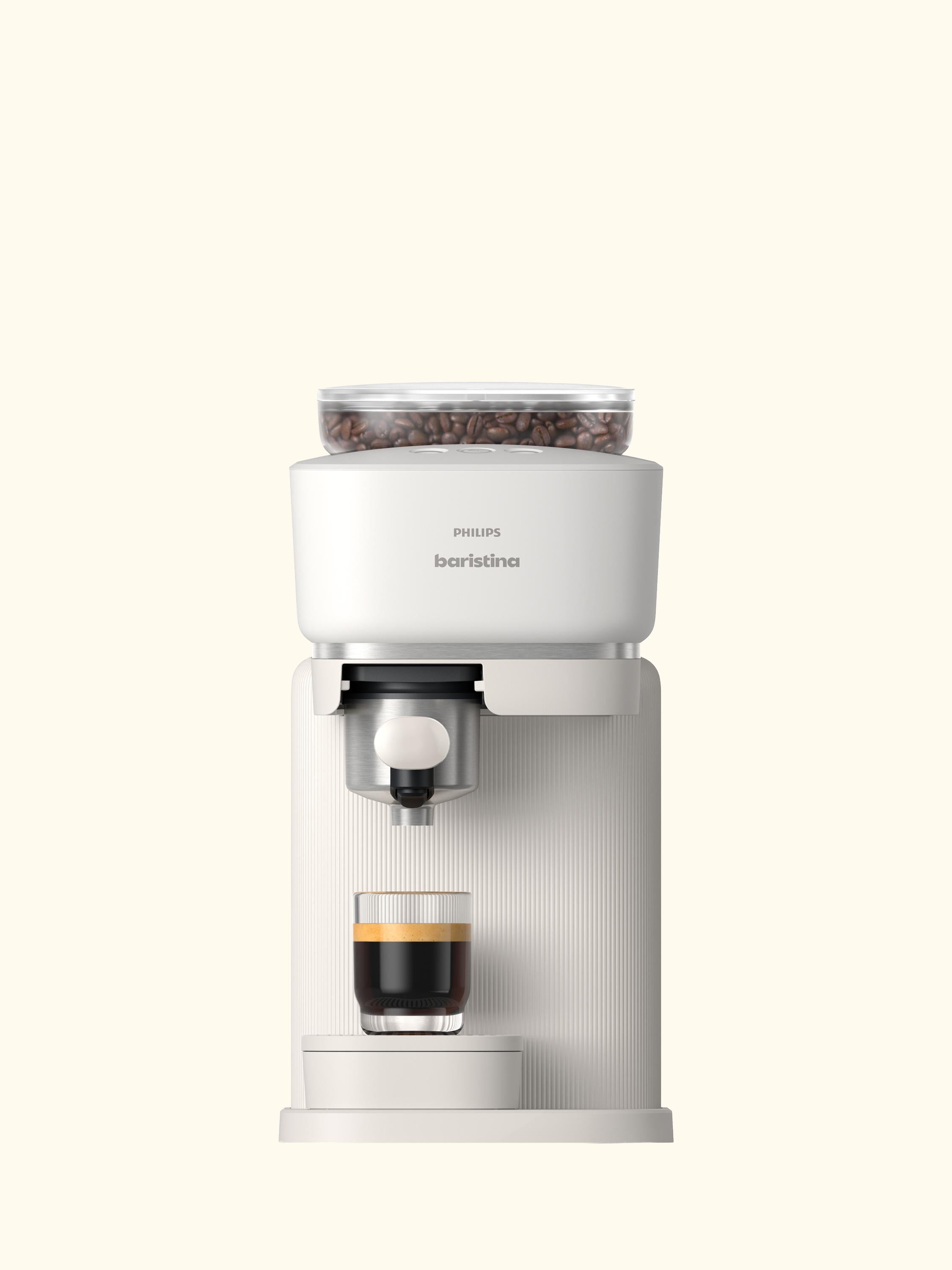 Baristina Automatic Bean to Cup Coffee Machine, White