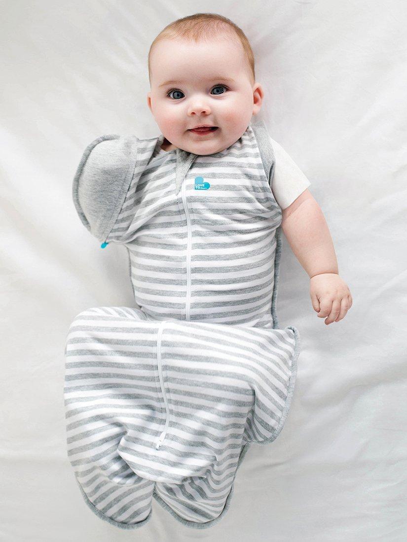 Swaddle Up Baby Sleeping Bag, 1 Tog, Grey, Large