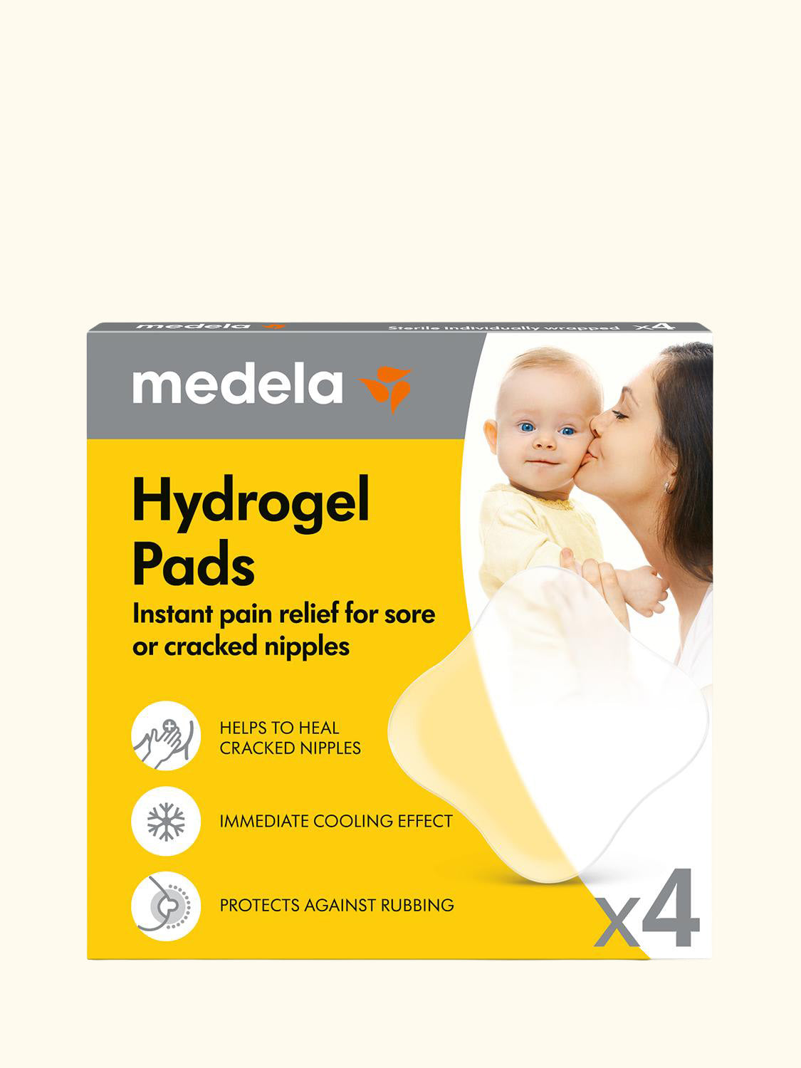 Hydrogel Breast Pads, Pack of 4
