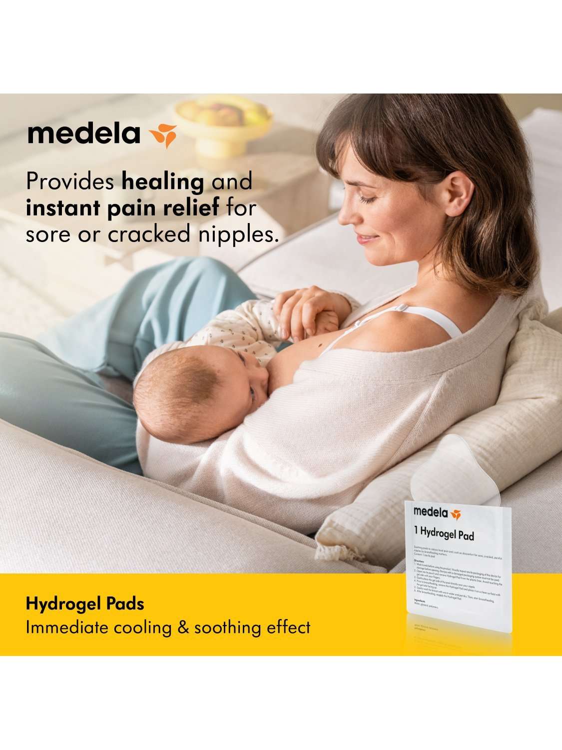 Hydrogel Breast Pads, Pack of 4