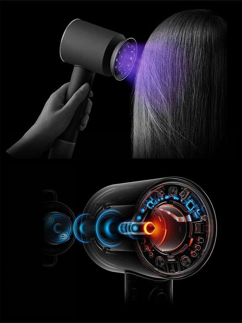 Supersonic Nural™ Straight+Wavy Hair Dryer, Red Velvet