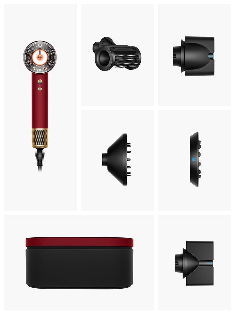 Supersonic Nural™ Straight+Wavy Hair Dryer, Red Velvet