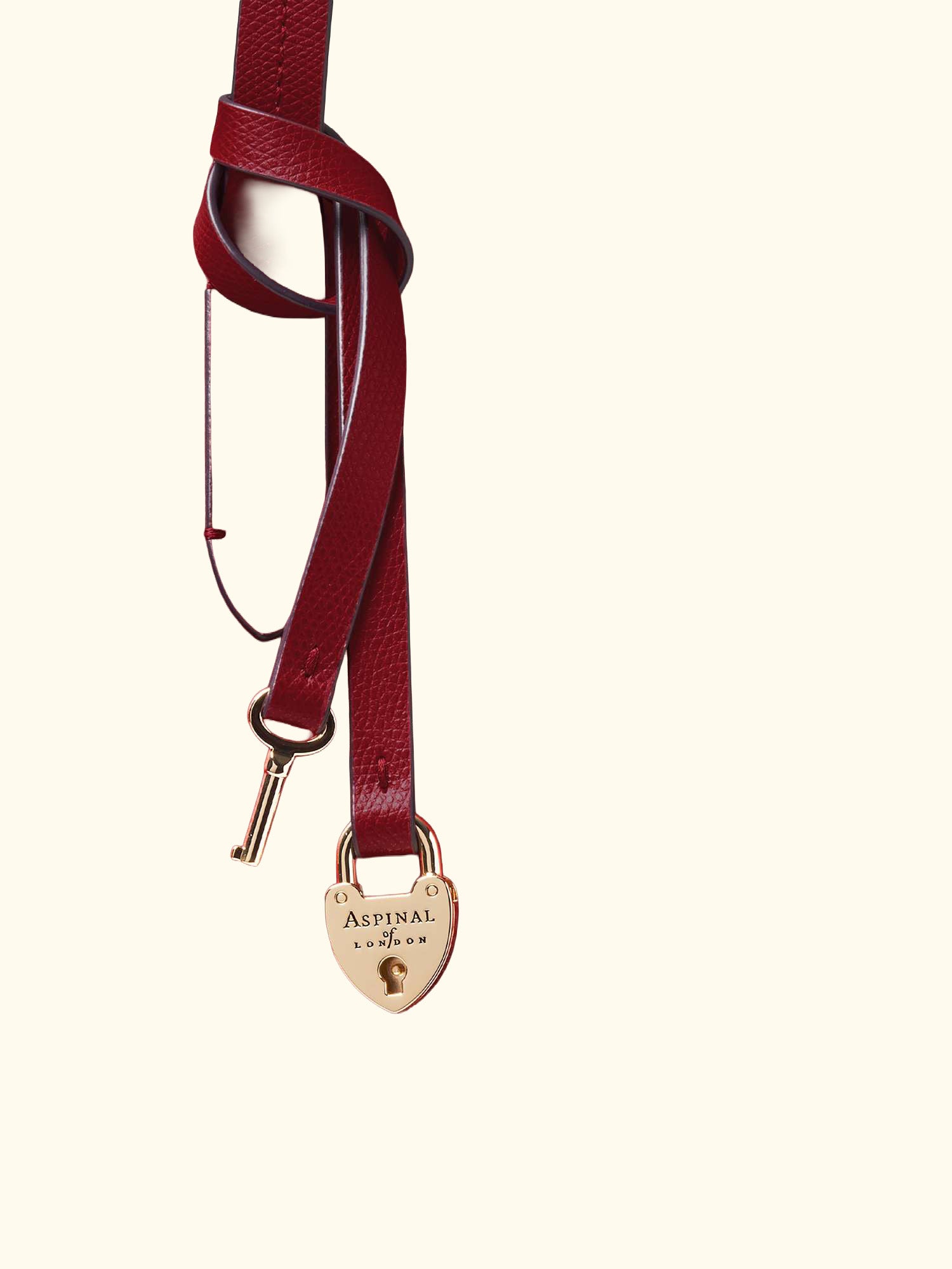 Zipped East West Leather Tote Bag, Cherry