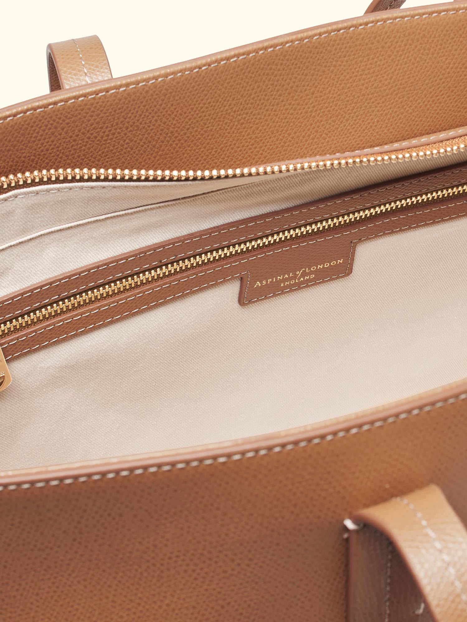 East West Leather Tote Bag