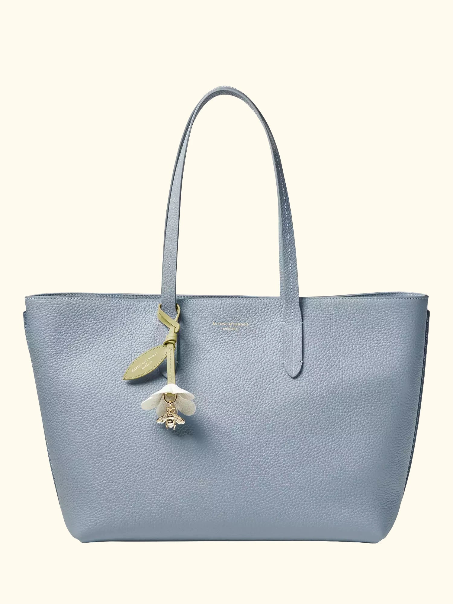 Aspinal of London Zipped East West Leather Tote Bag