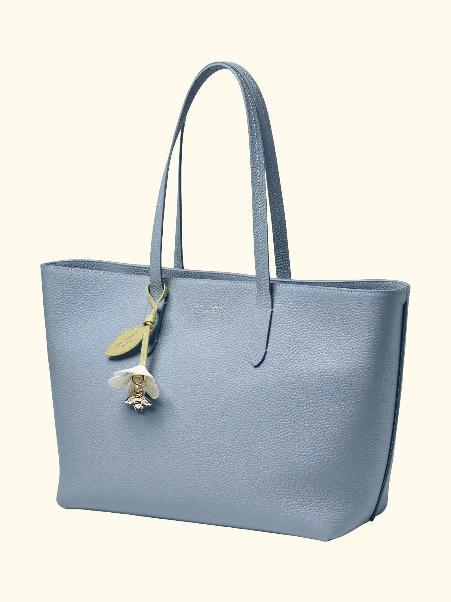 Aspinal of London Zipped East West Leather Tote Bag
