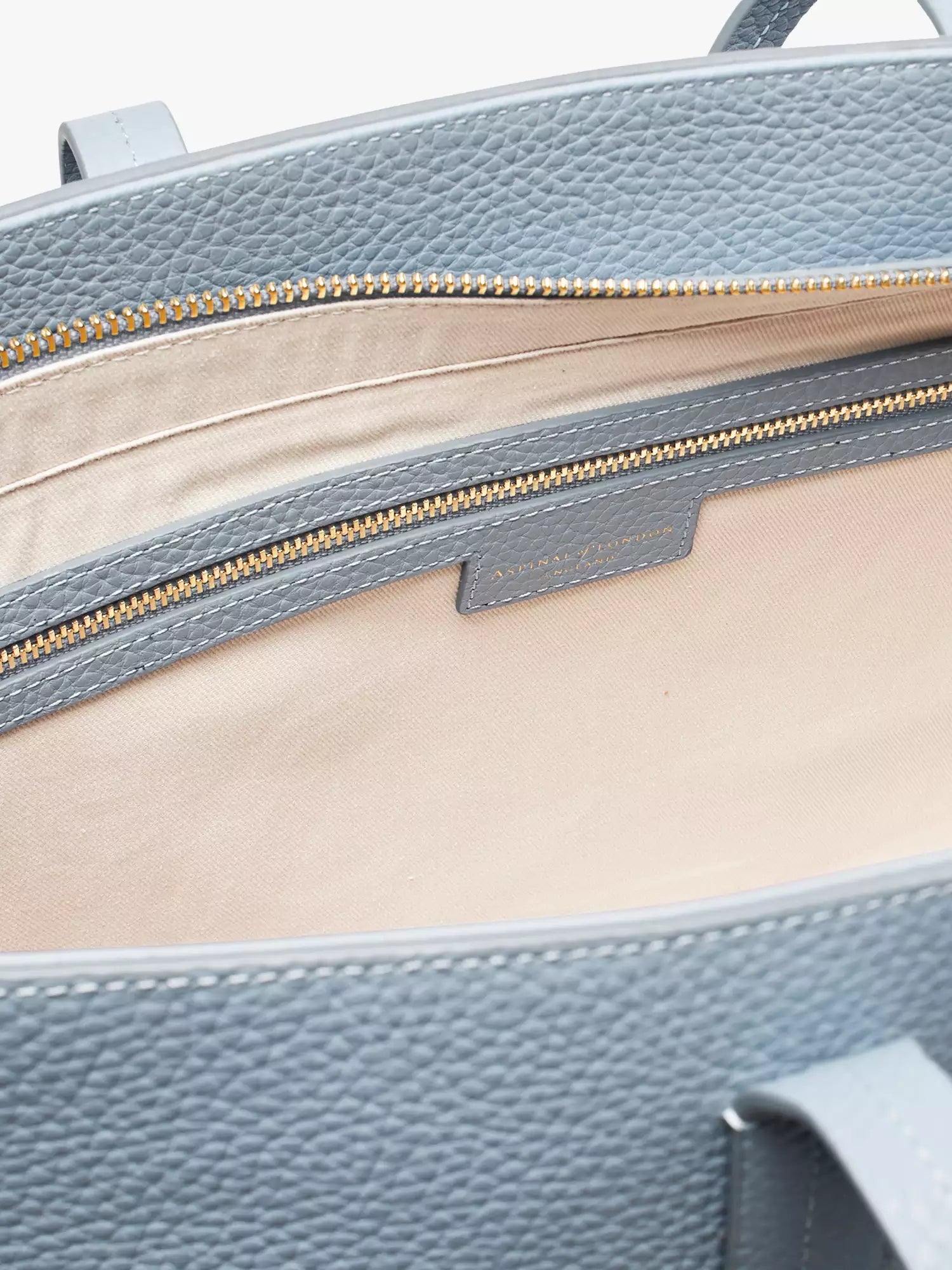 Aspinal of London Zipped East West Leather Tote Bag