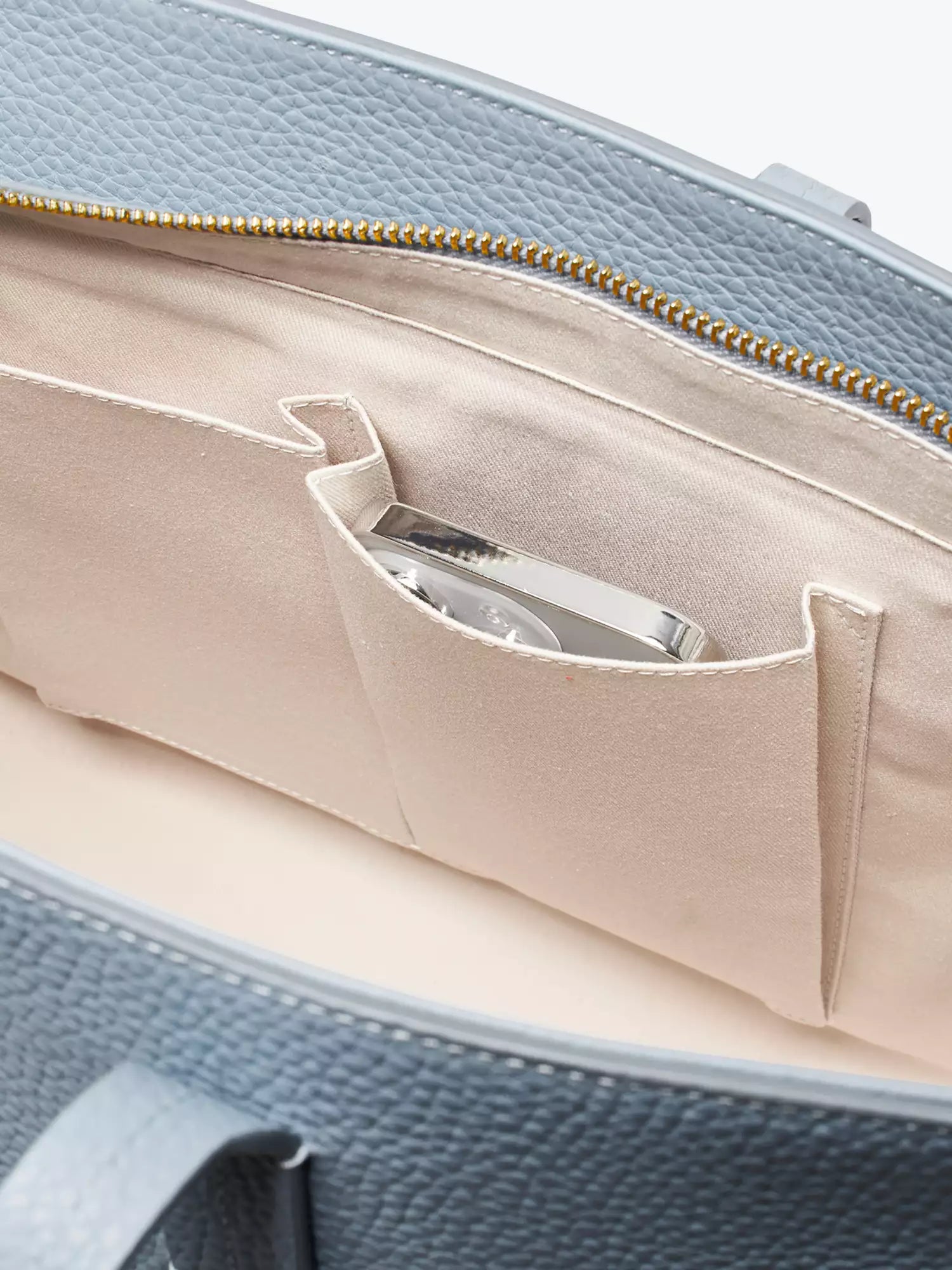 Aspinal of London Zipped East West Leather Tote Bag