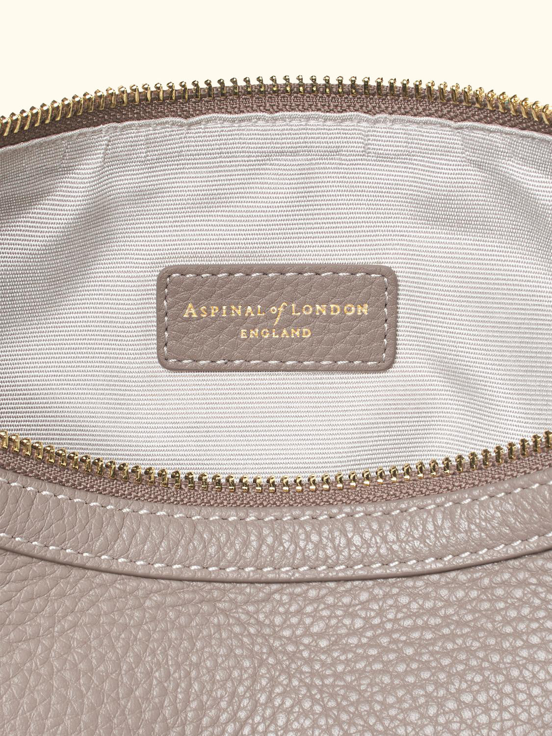 Hudson Pebble Leather Crescent Shoulder Bag, Moleskin