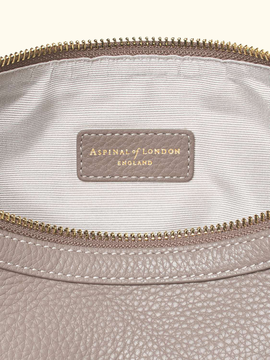 Hudson Pebble Leather Crescent Shoulder Bag, Moleskin