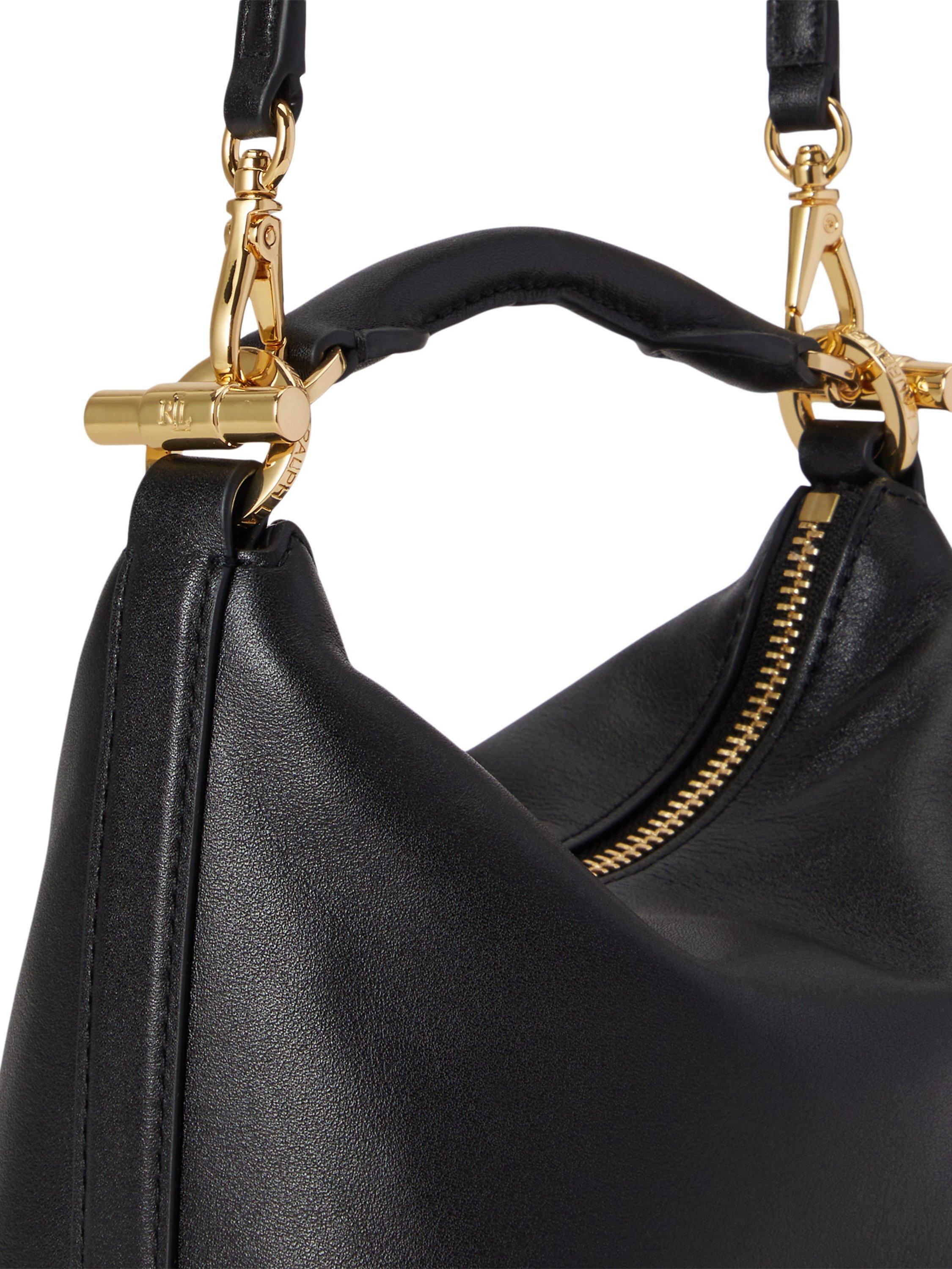 Lauren Ralph Lauren Blaike Mini Leather Shoulder Bag