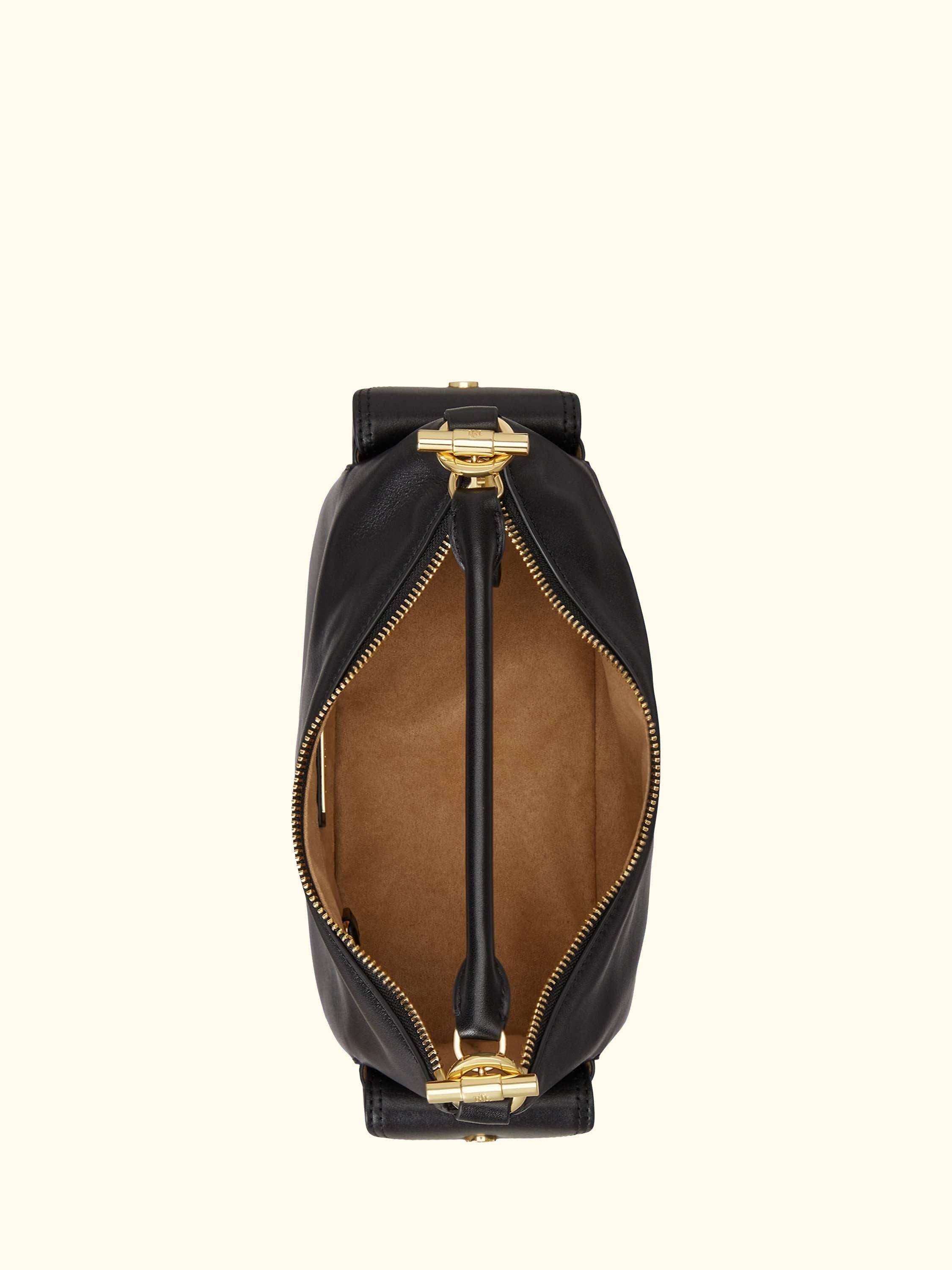Lauren Ralph Lauren Small Blaike Leather Shoulder Bag