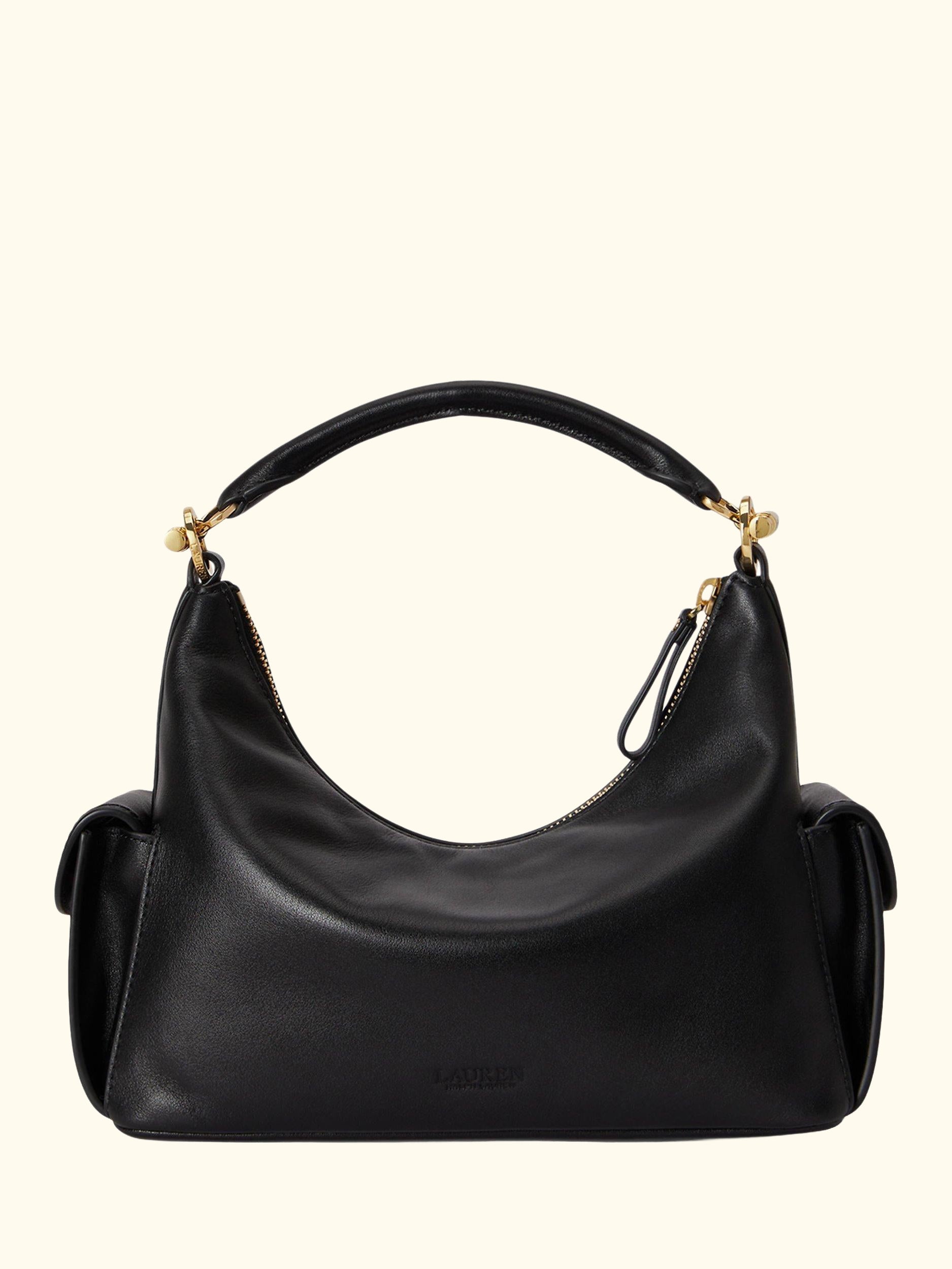 Lauren Ralph Lauren Small Blaike Leather Shoulder Bag