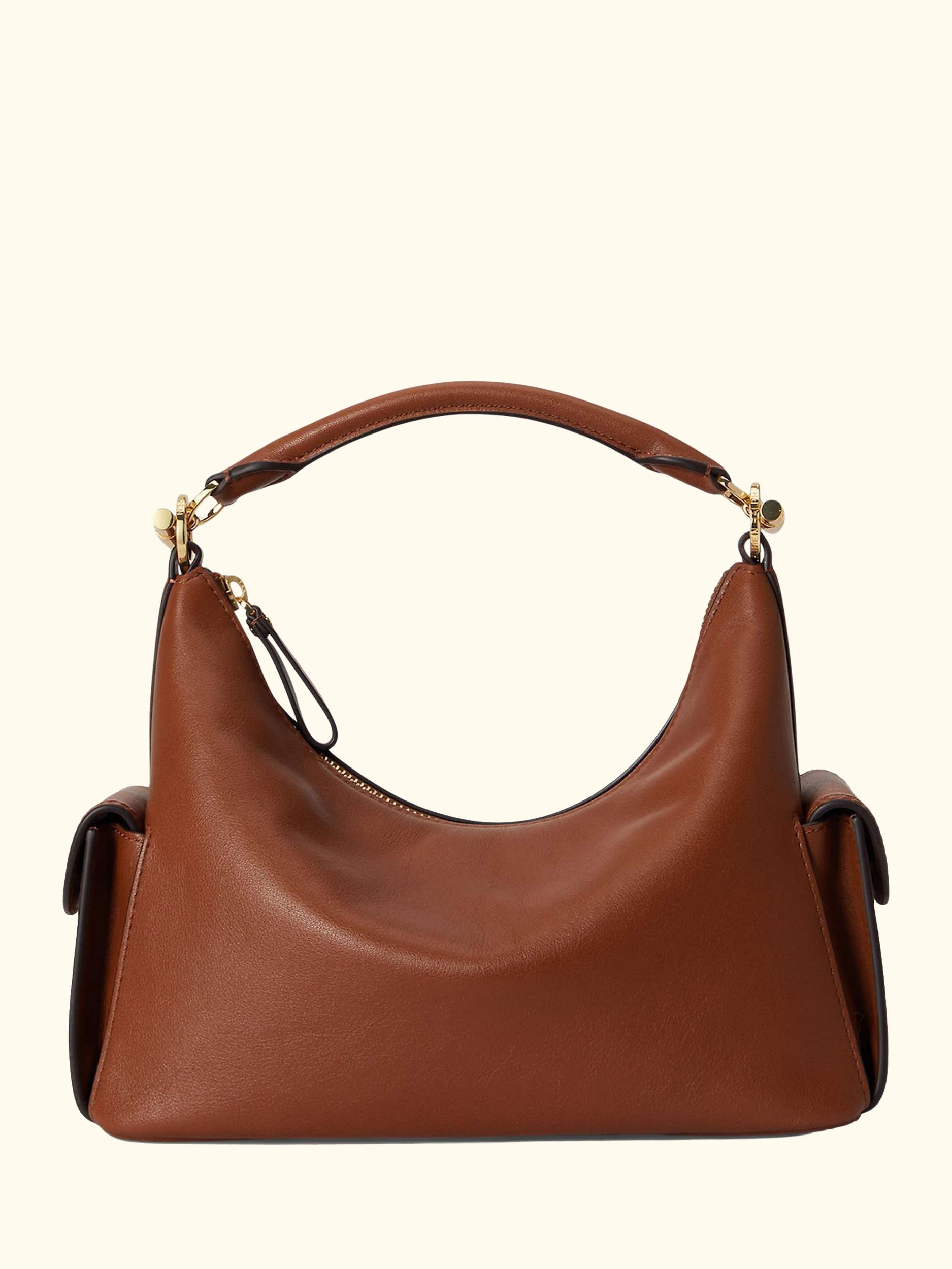 Lauren Ralph Lauren Small Blaike Leather Shoulder Bag