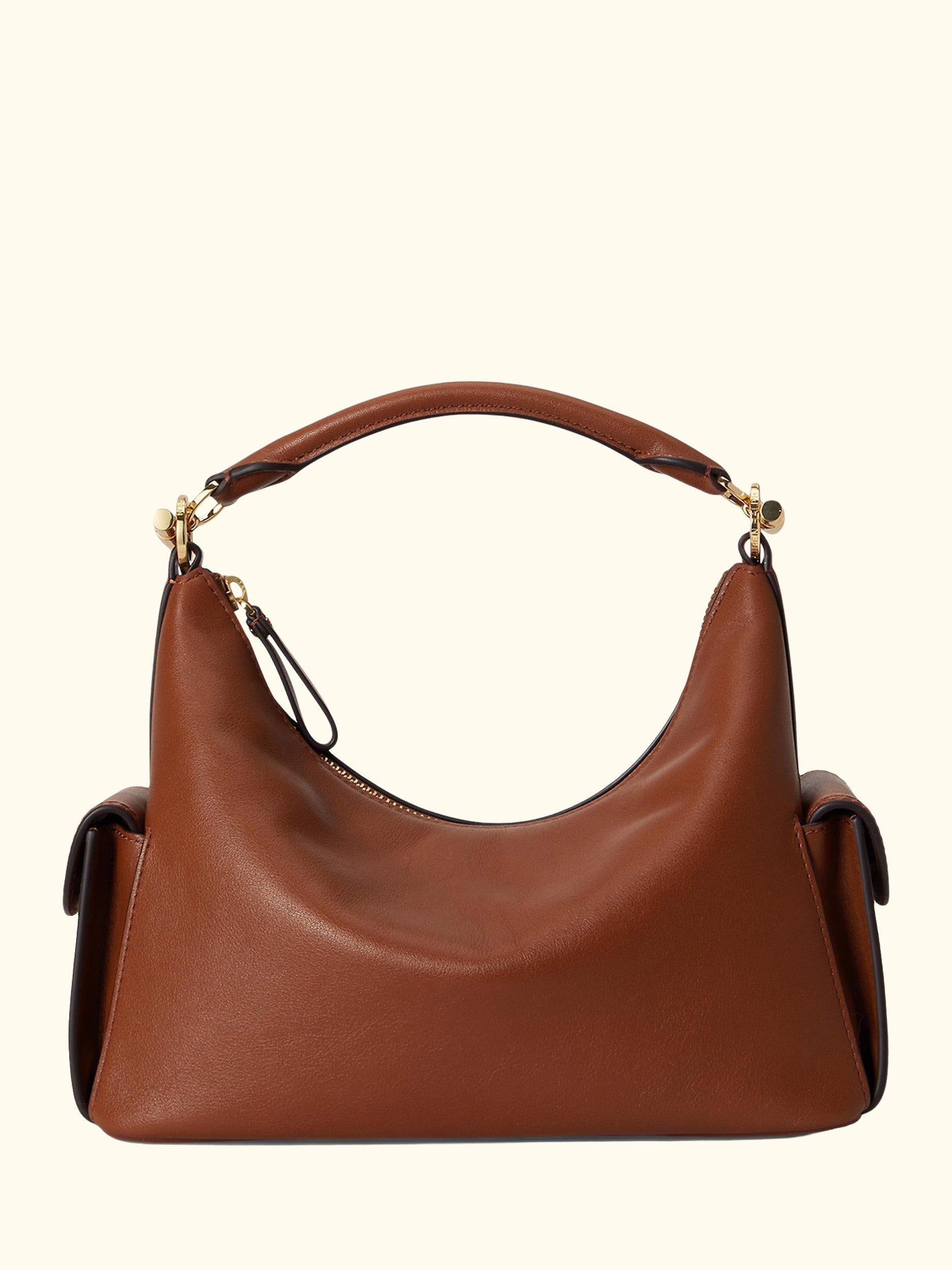 Lauren Ralph Lauren Small Blaike Leather Shoulder Bag