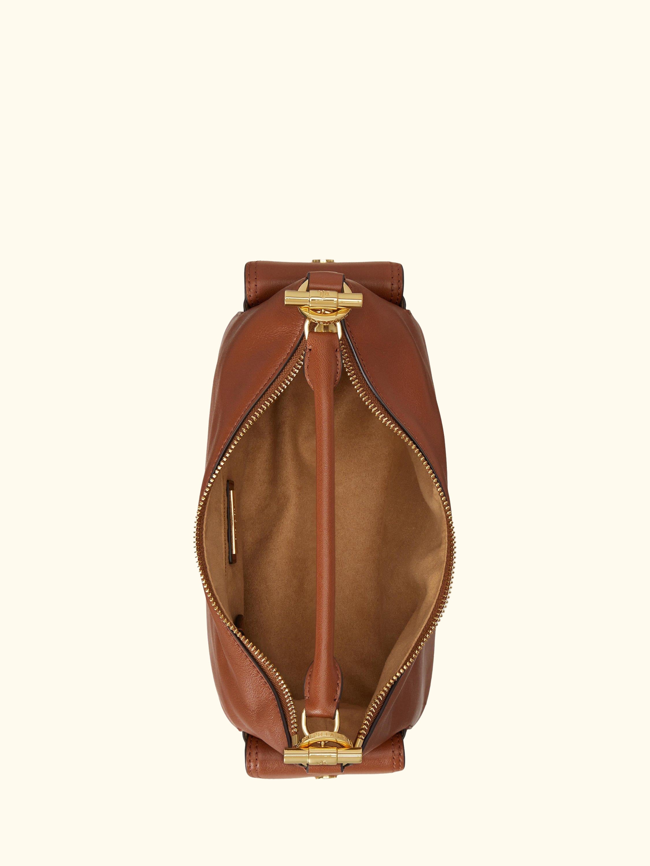 Lauren Ralph Lauren Small Blaike Leather Shoulder Bag