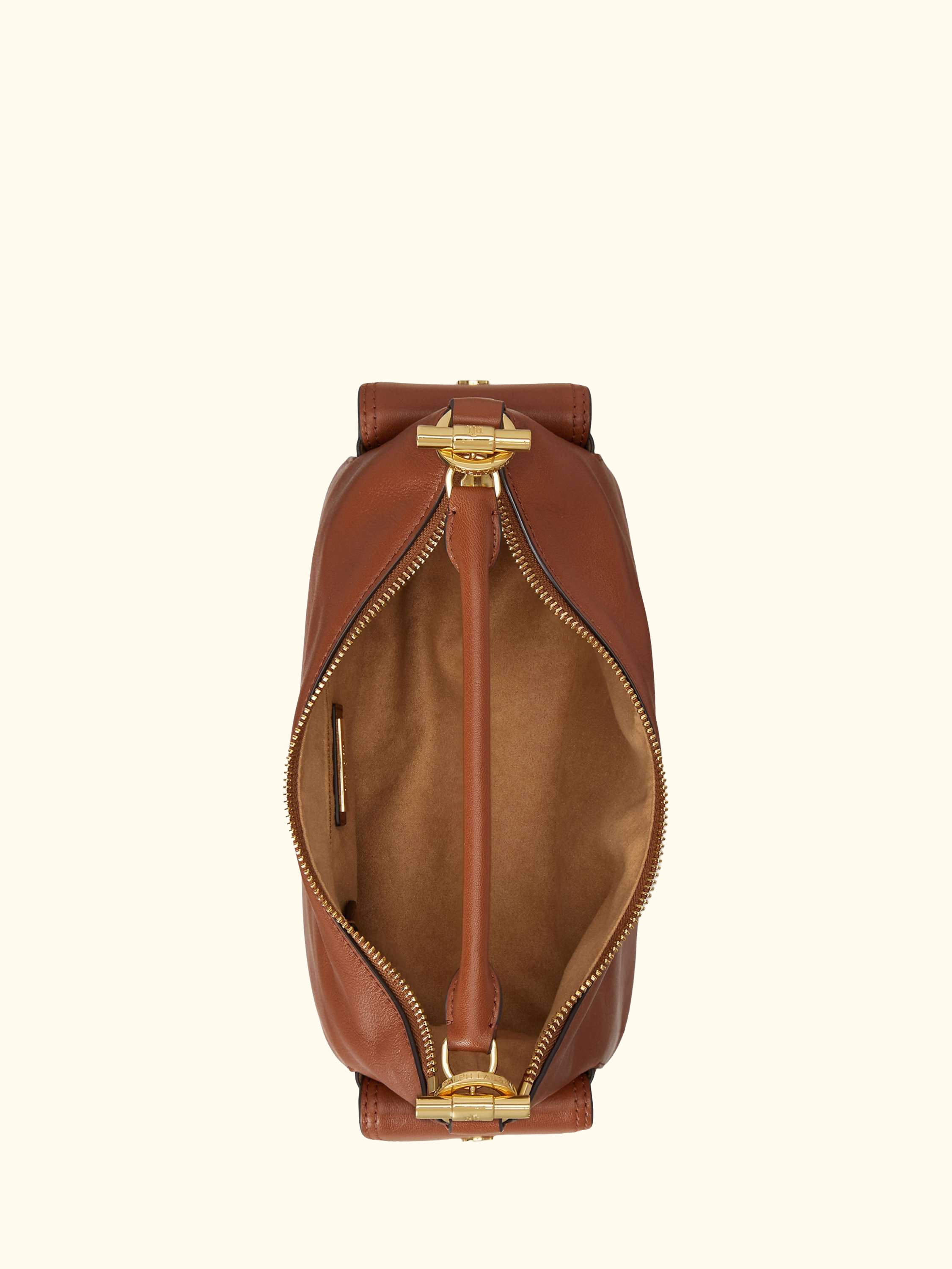 Lauren Ralph Lauren Small Blaike Leather Shoulder Bag
