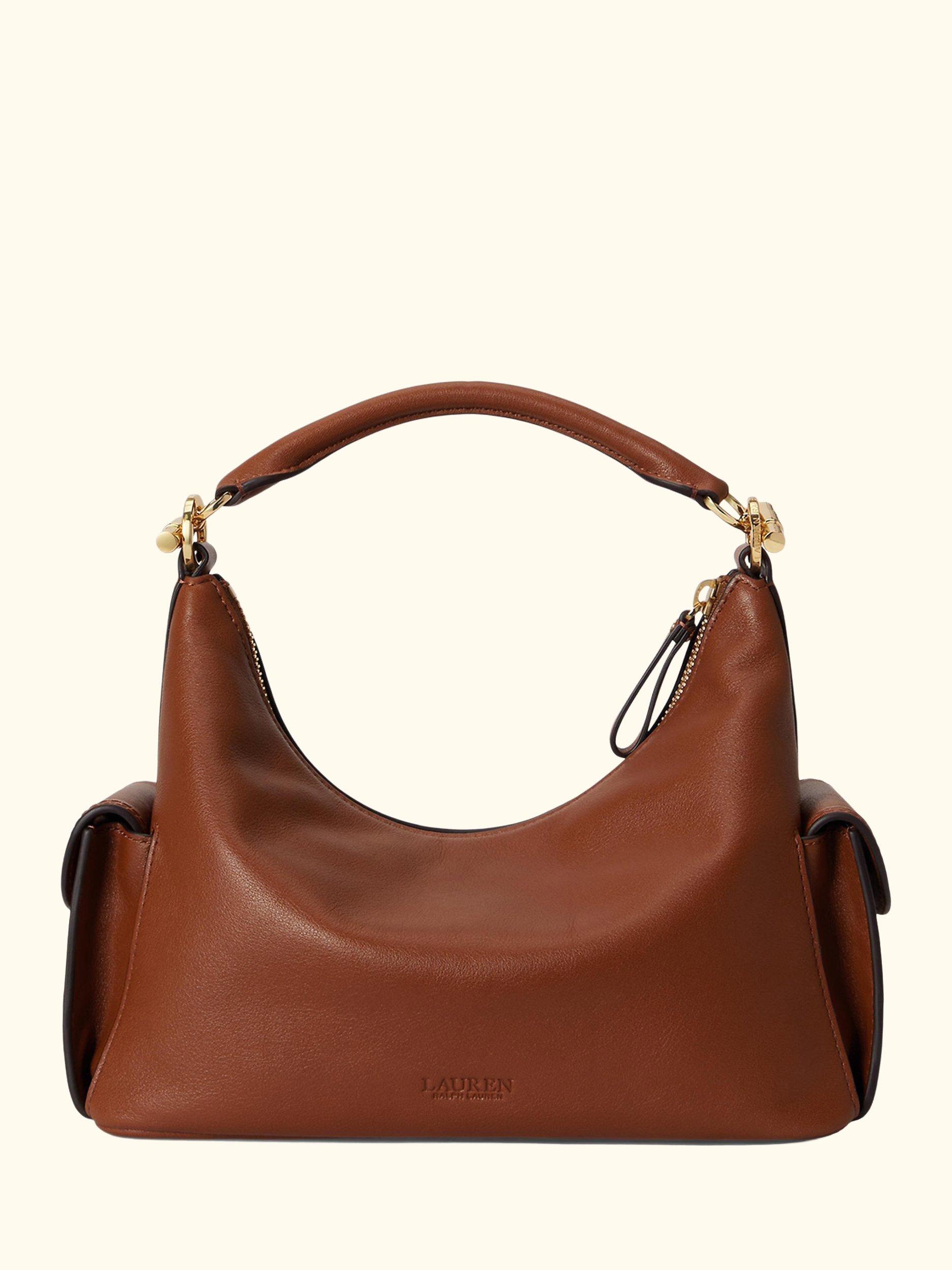 Lauren Ralph Lauren Small Blaike Leather Shoulder Bag