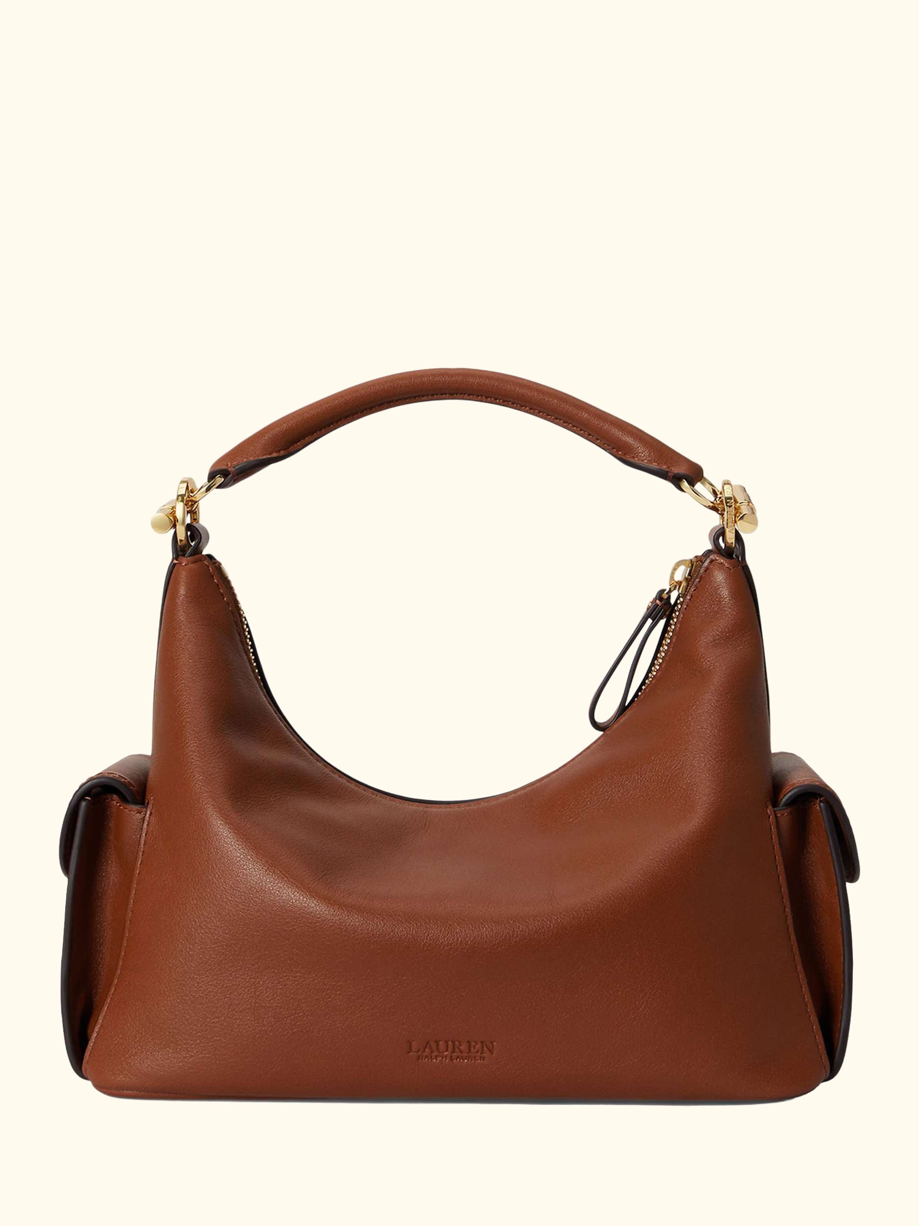 Lauren Ralph Lauren Small Blaike Leather Shoulder Bag
