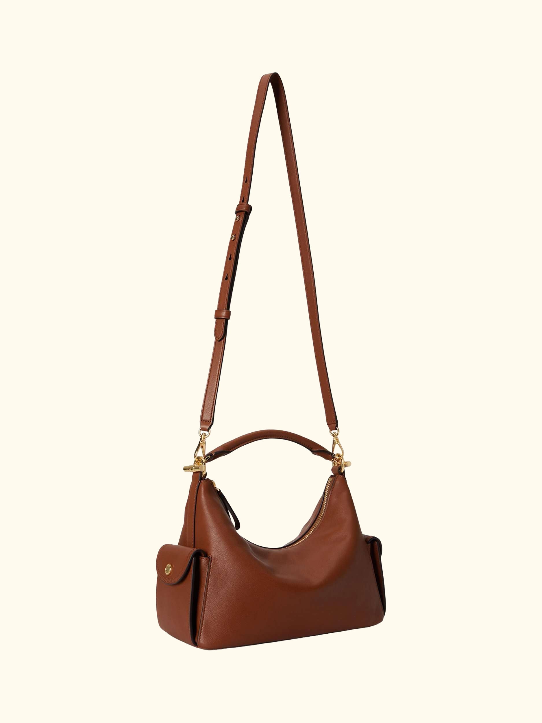 Lauren Ralph Lauren Small Blaike Leather Shoulder Bag