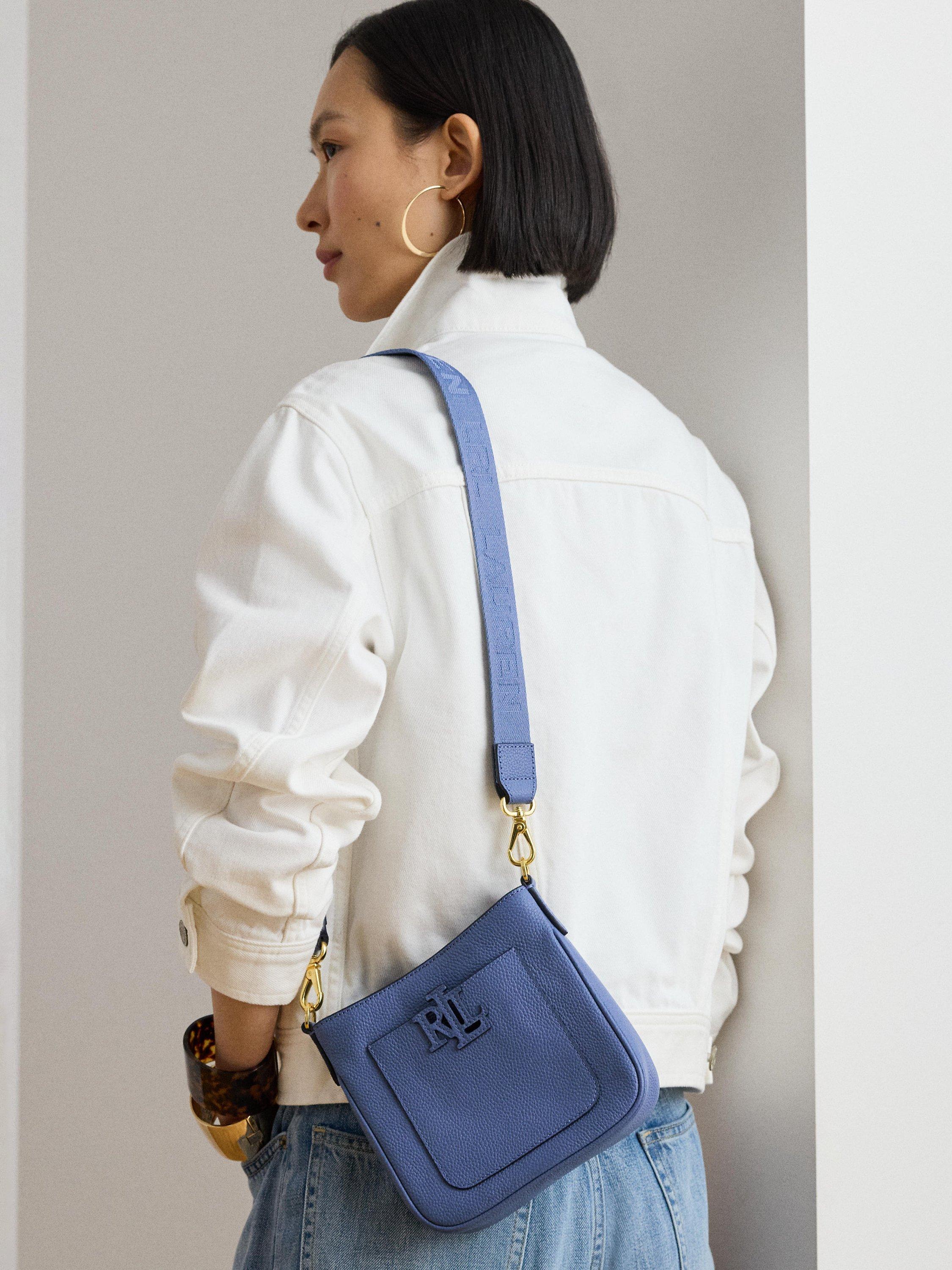 Lauren Ralph Lauren Cameryn Leather Small Crossbody Bag, Carson Blue