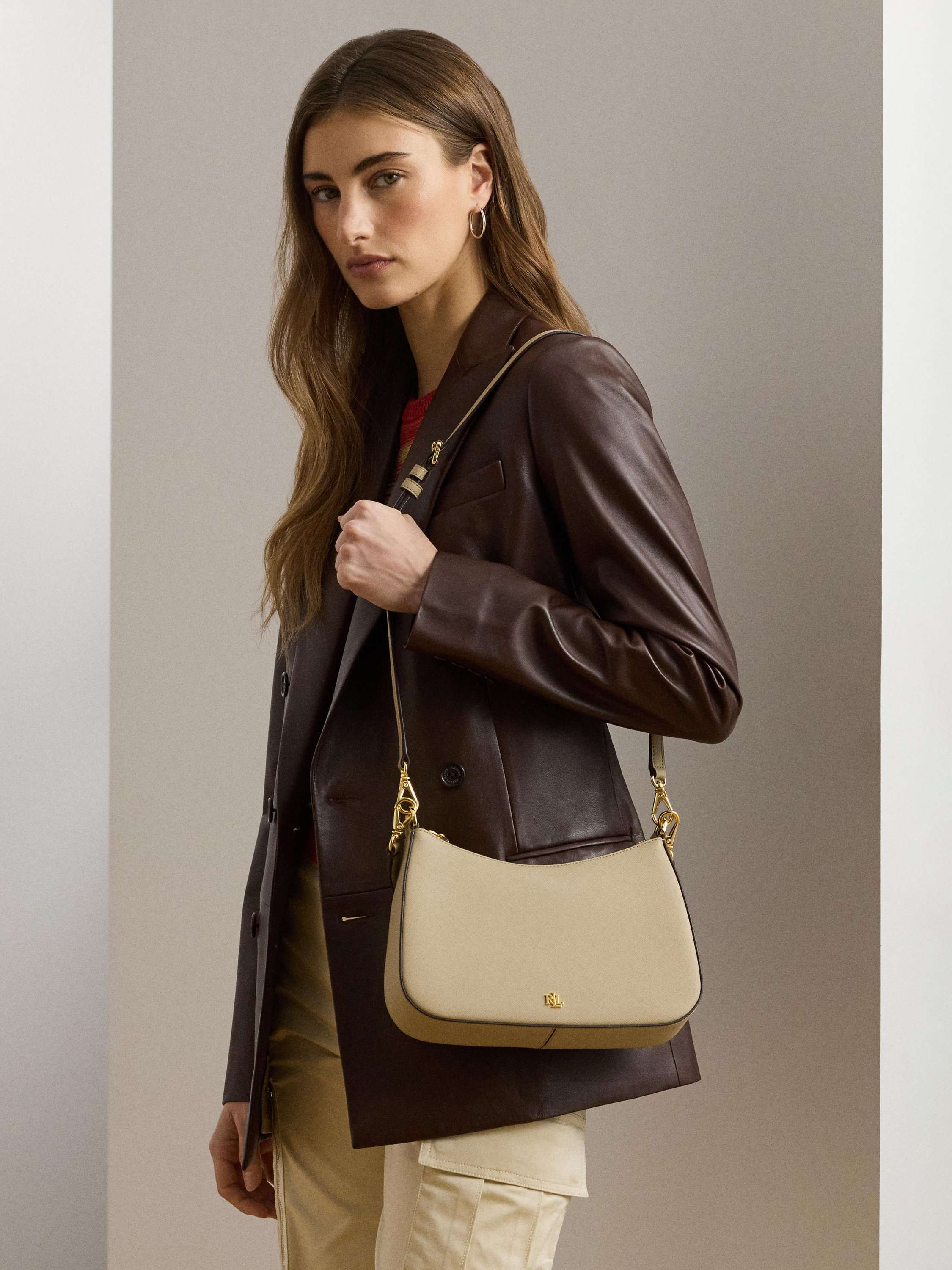 Lauren Ralph Lauren Danni Leather Shoulder Bag