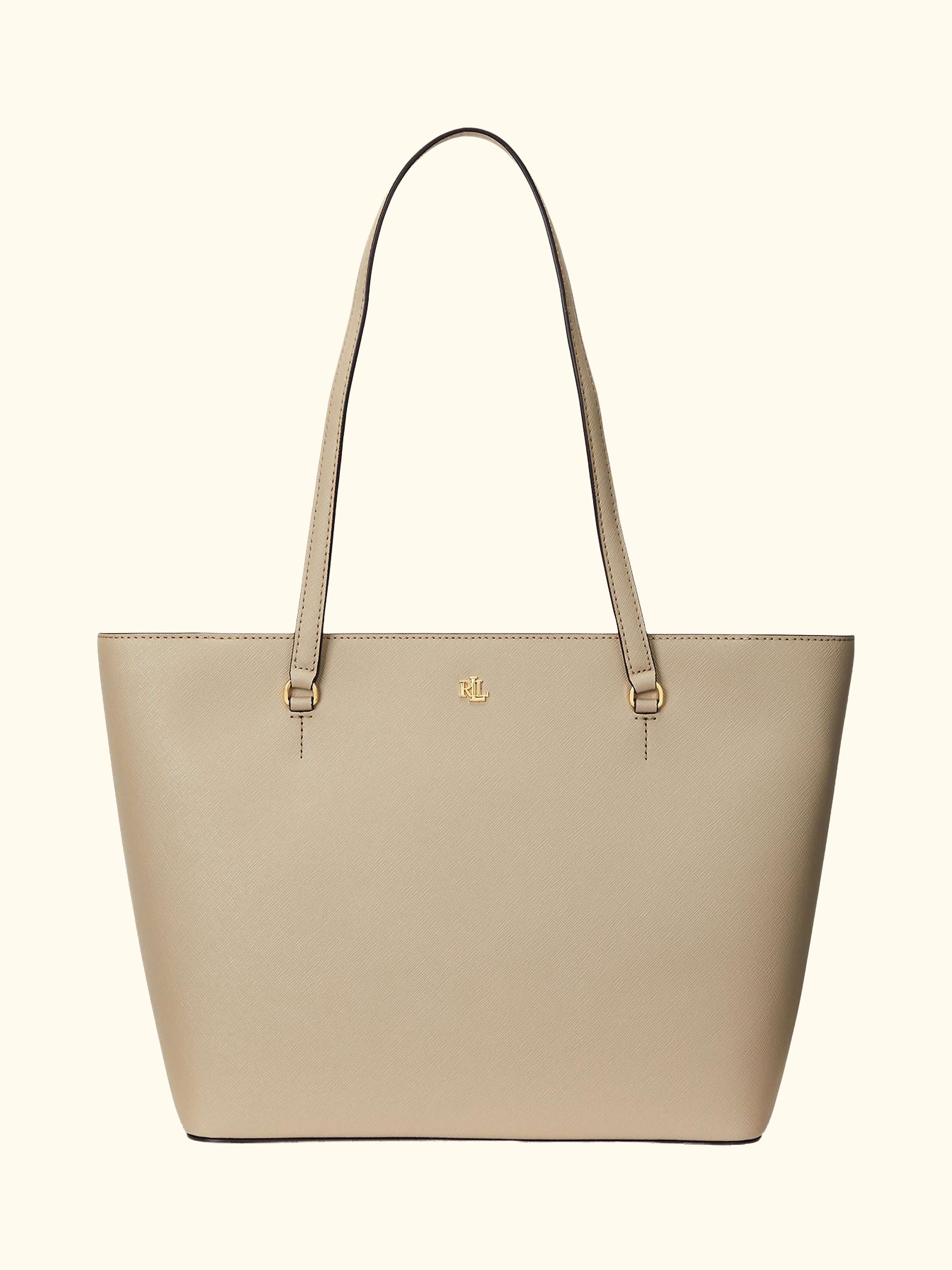 Lauren Ralph Lauren Karly Medium Leather Tote Bag