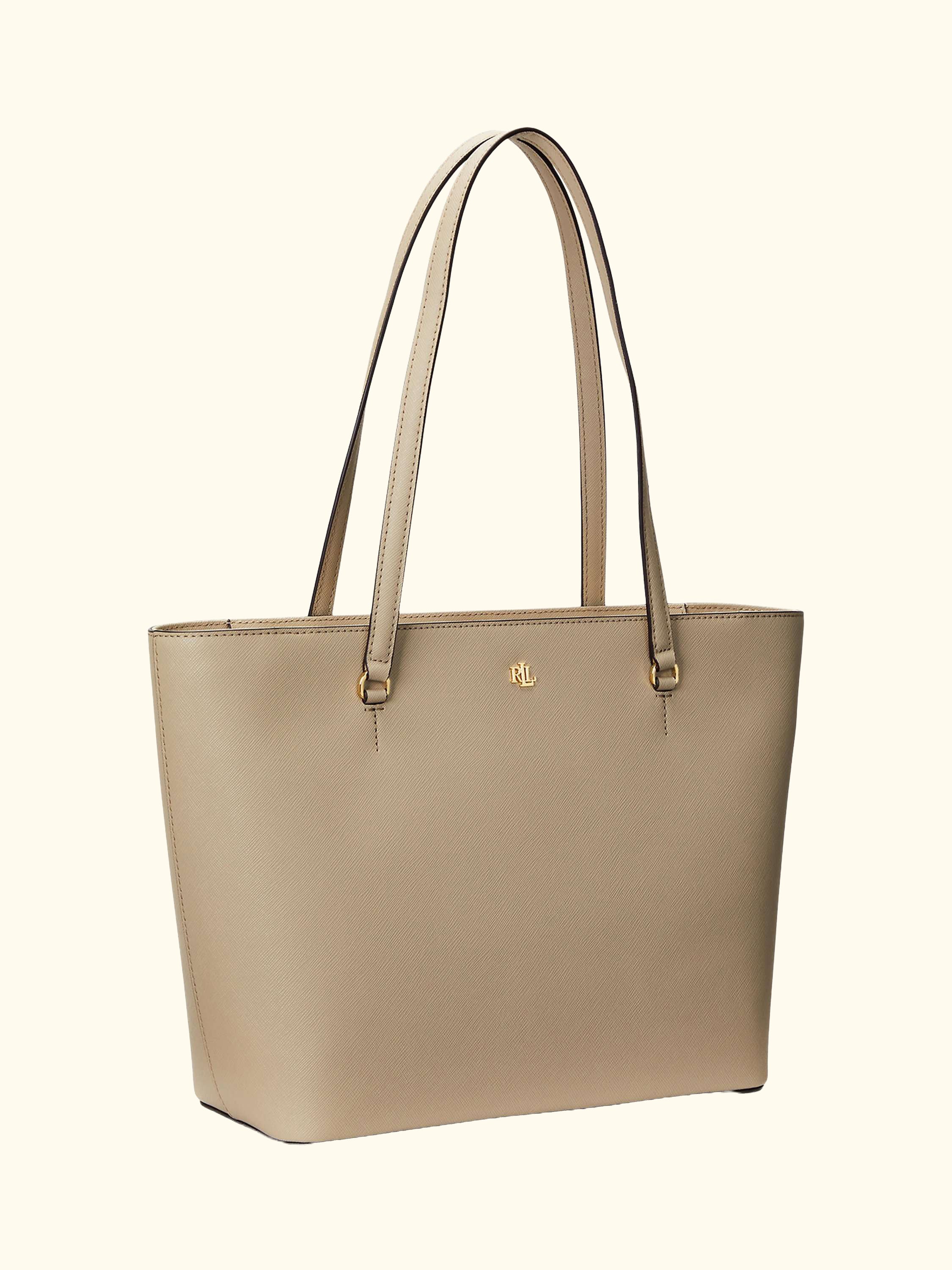 Lauren Ralph Lauren Karly Medium Leather Tote Bag