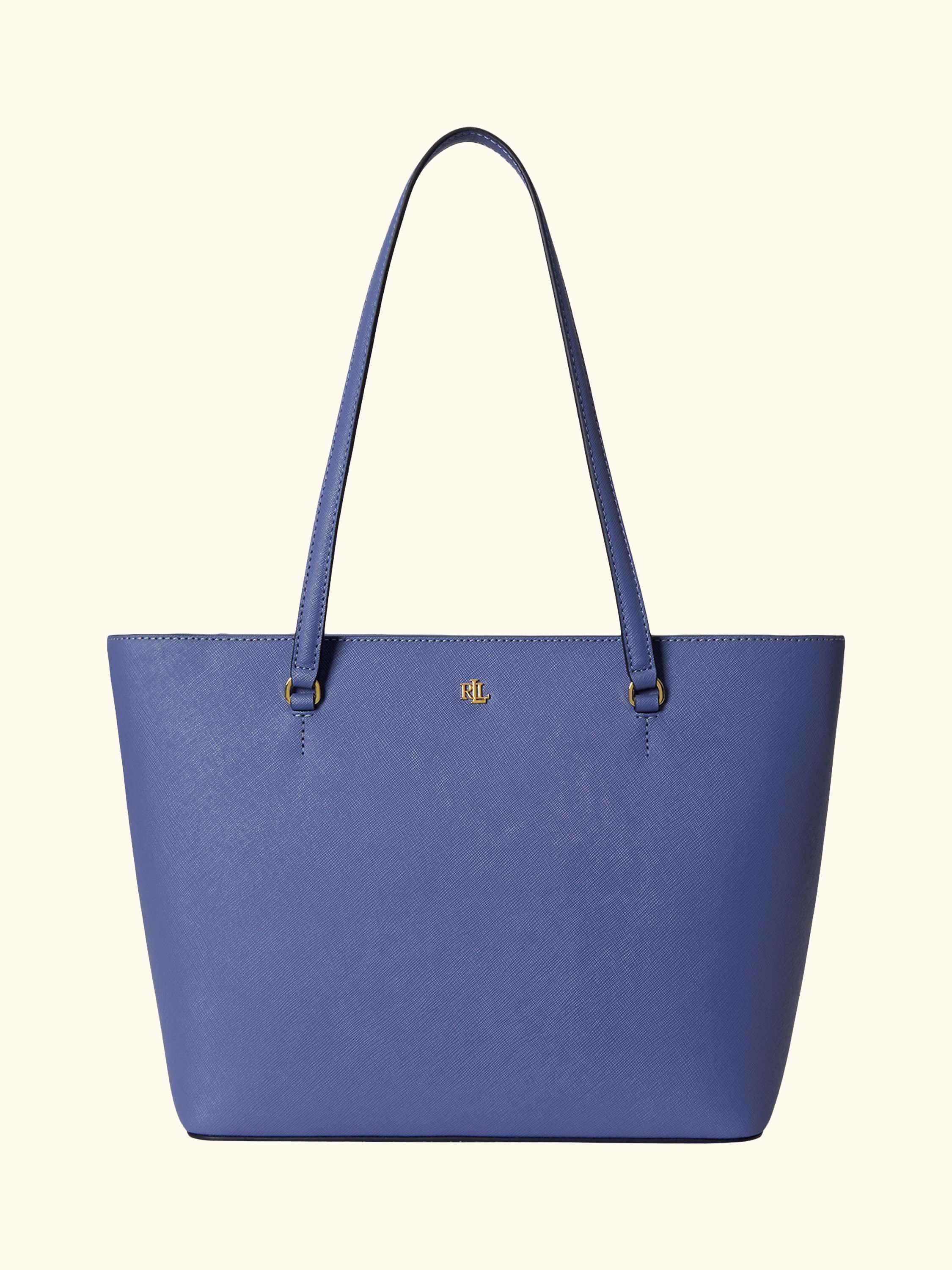 Lauren Ralph Lauren Karly Medium Leather Tote Bag