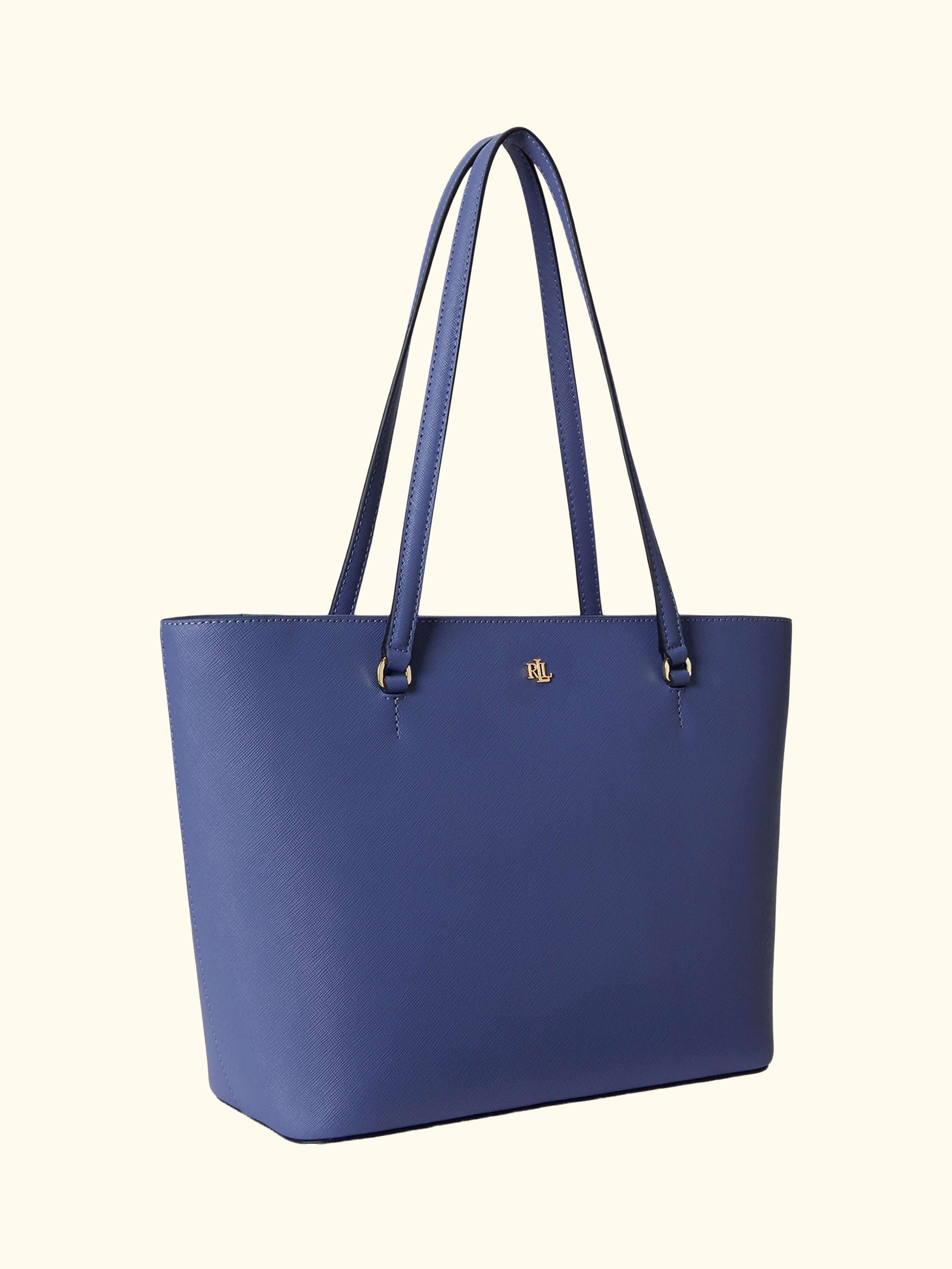 Lauren Ralph Lauren Karly Medium Leather Tote Bag