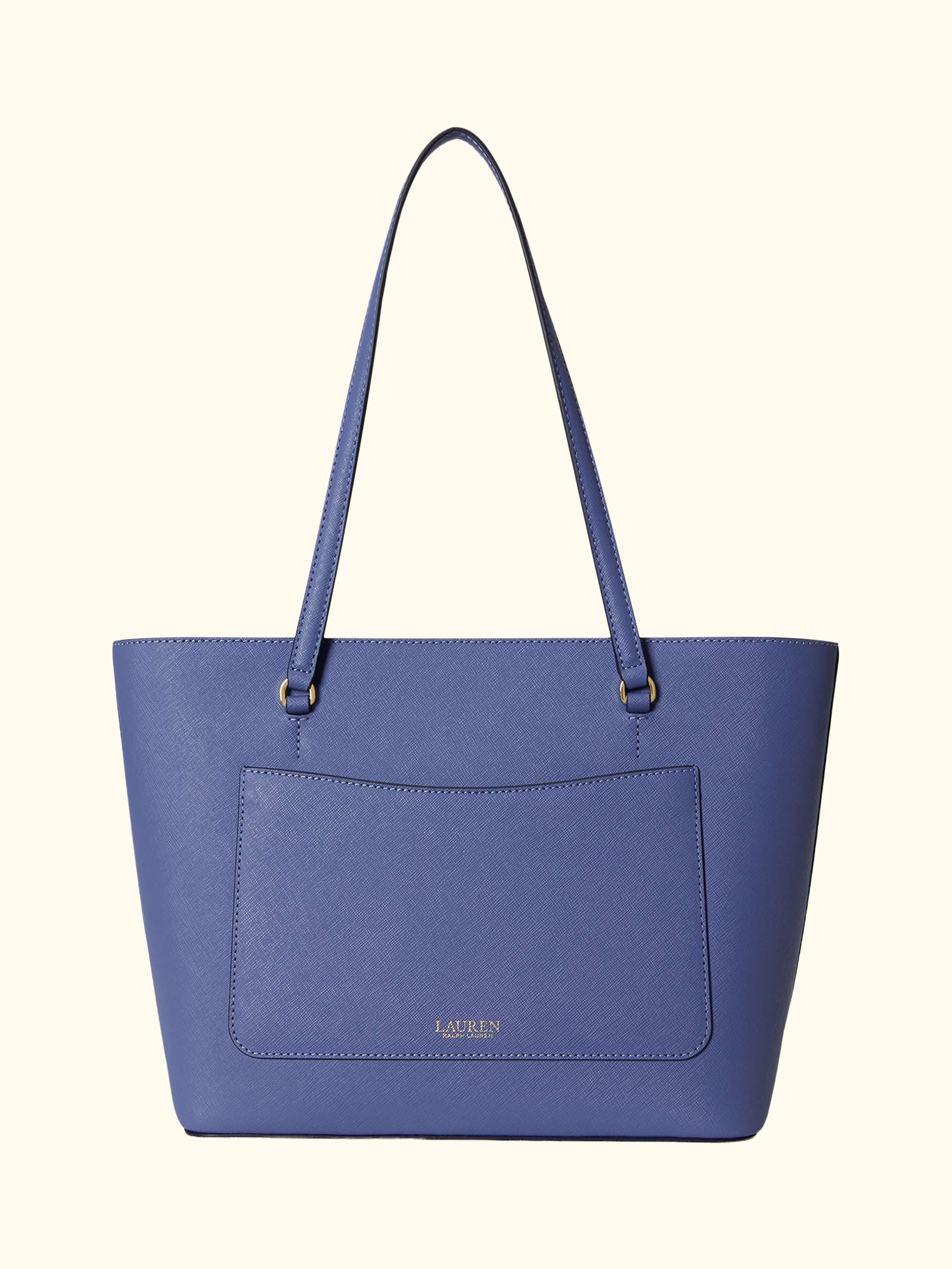 Lauren Ralph Lauren Karly Medium Leather Tote Bag