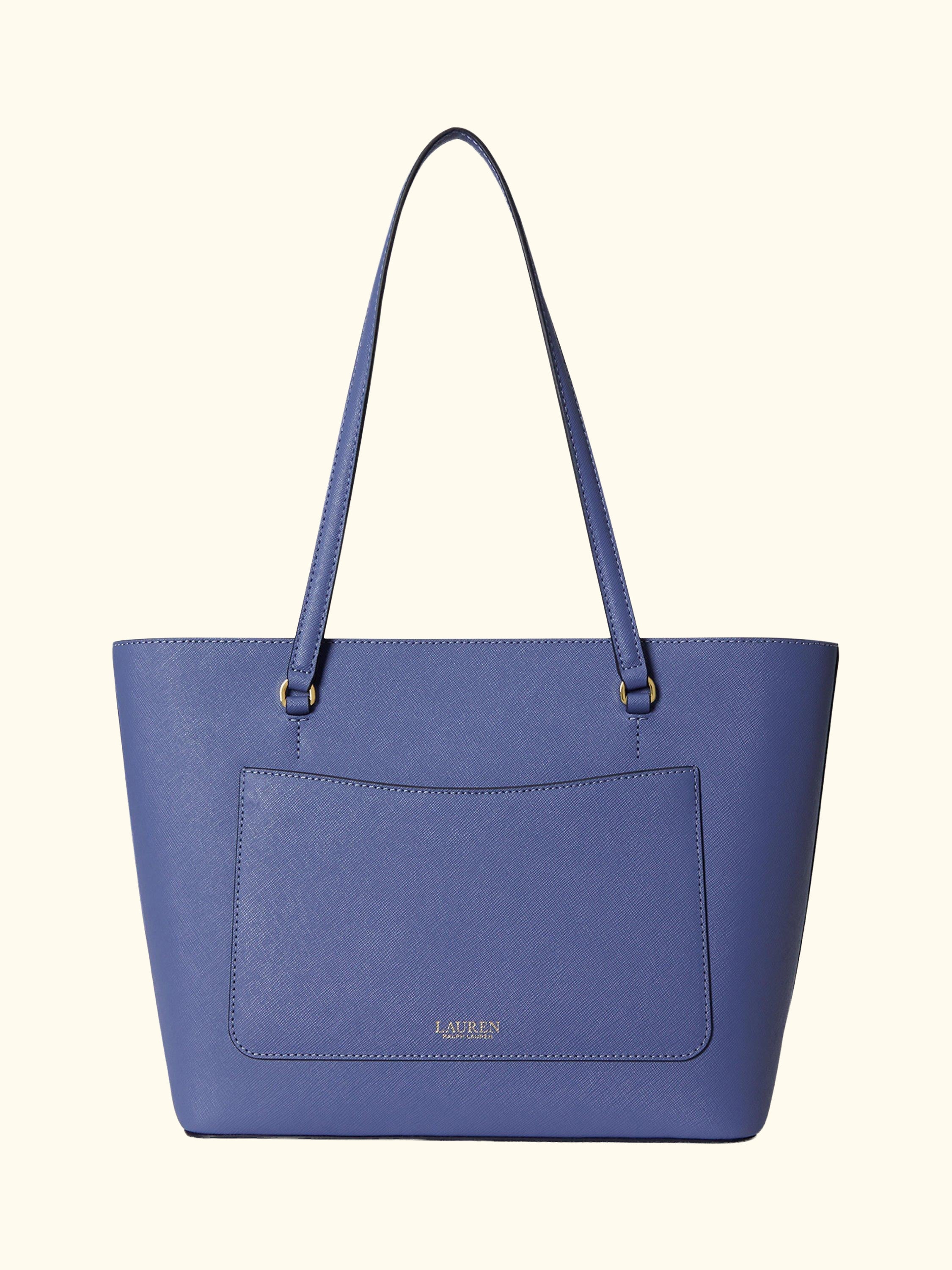 Lauren Ralph Lauren Karly Medium Leather Tote Bag