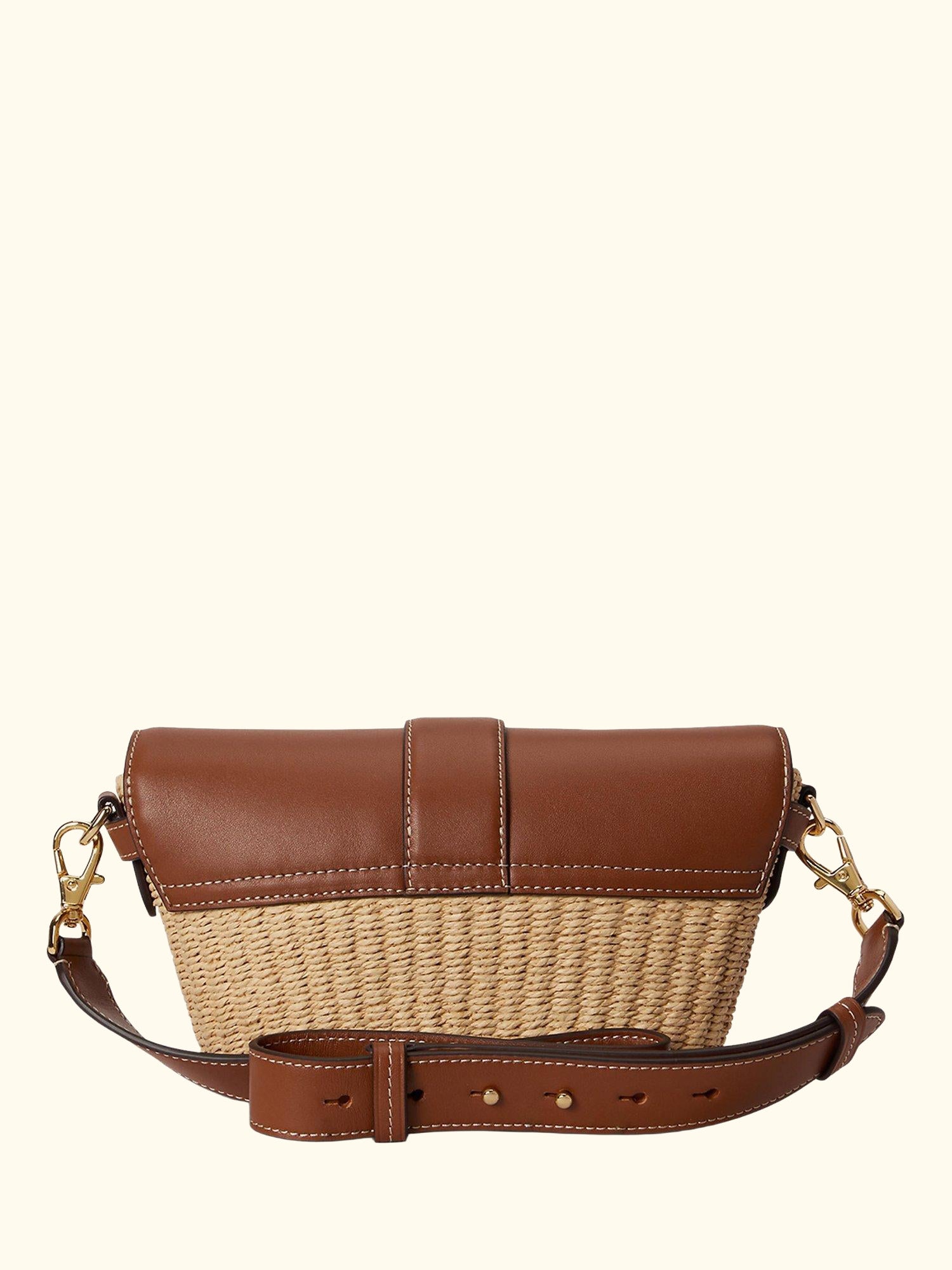Lauren Ralph Lauren Lynden Small Shoulder Bag, Natural/Lauren Tan