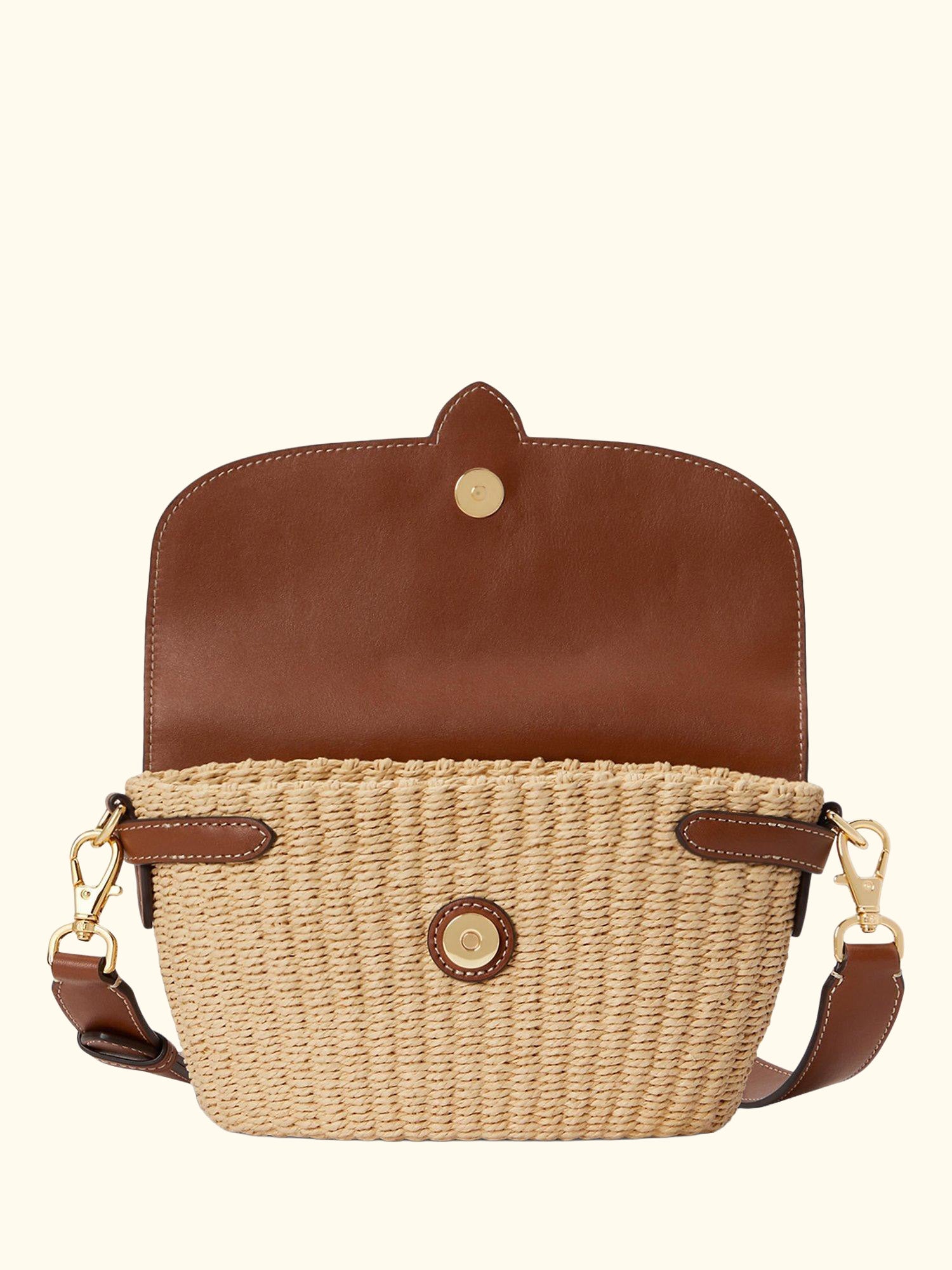 Lauren Ralph Lauren Lynden Small Shoulder Bag, Natural/Lauren Tan