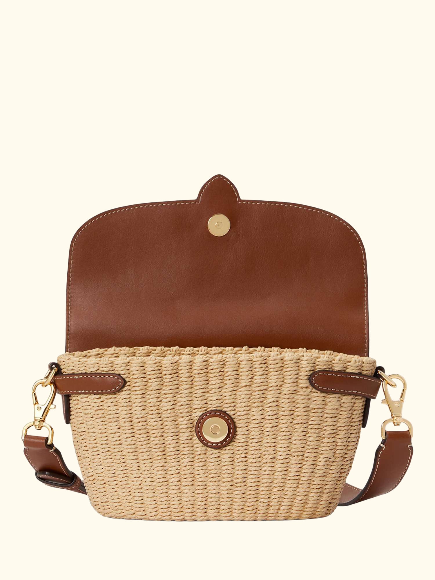 Lauren Ralph Lauren Lynden Small Shoulder Bag, Natural/Lauren Tan