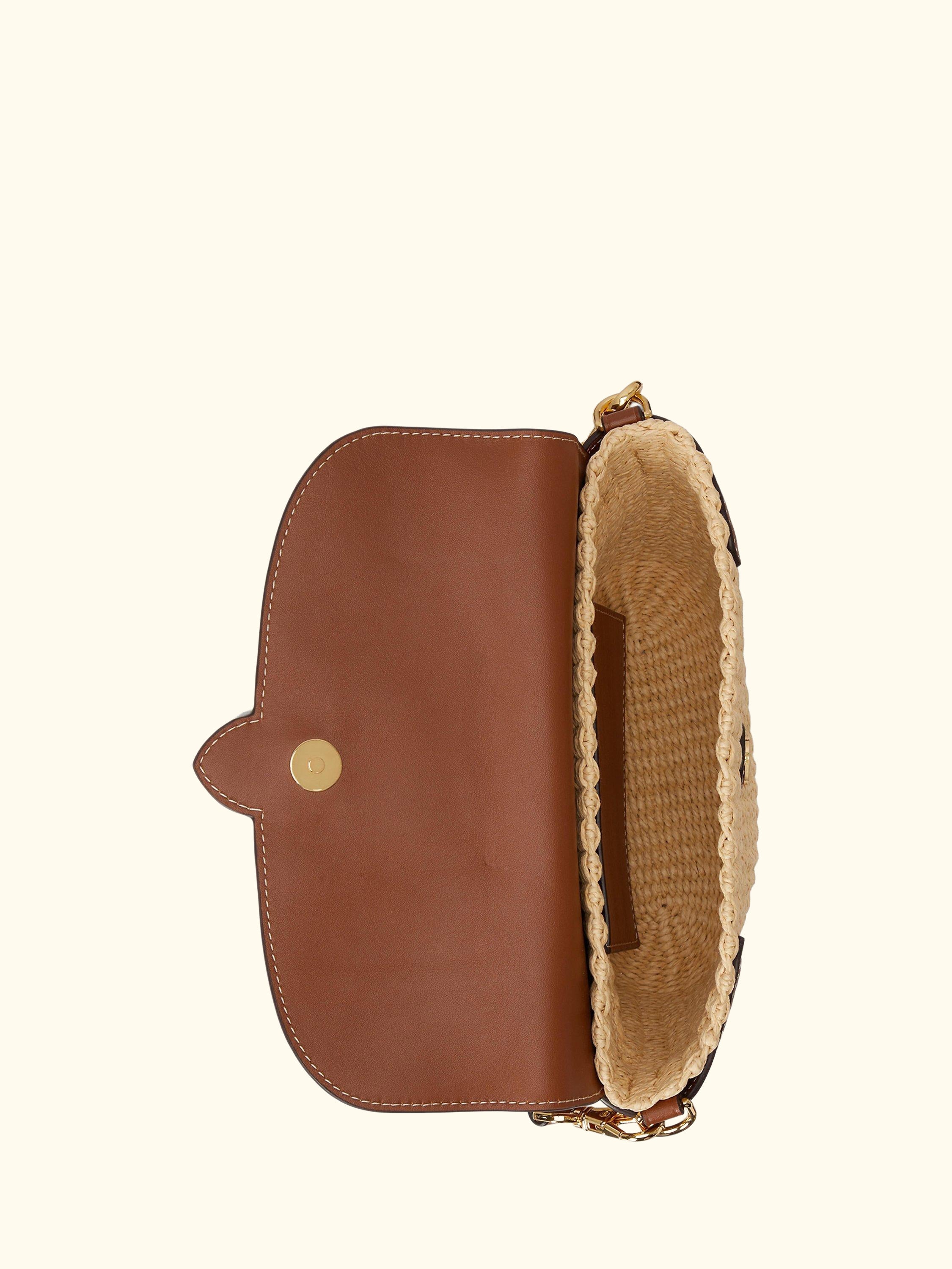 Lauren Ralph Lauren Lynden Small Shoulder Bag, Natural/Lauren Tan