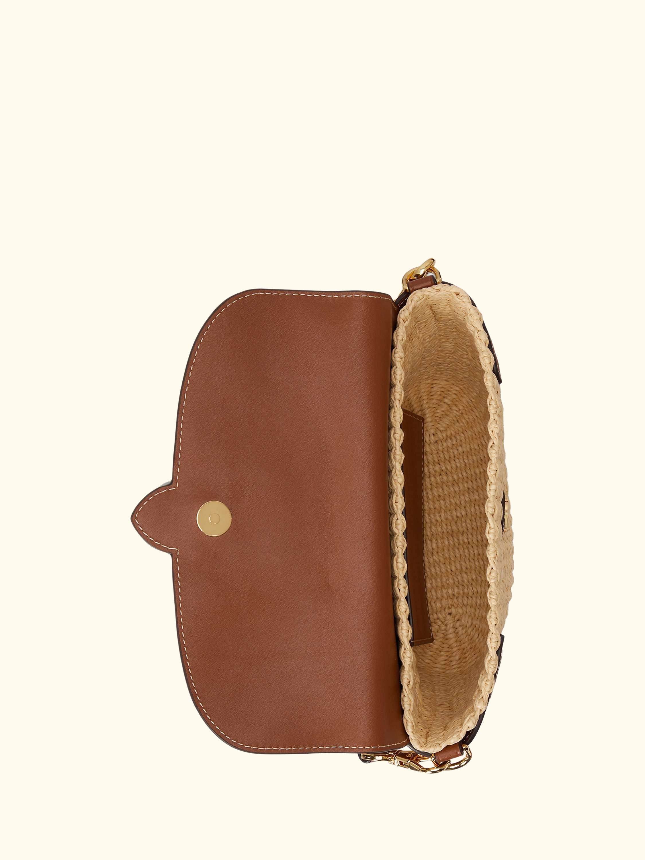 Lauren Ralph Lauren Lynden Small Shoulder Bag, Natural/Lauren Tan