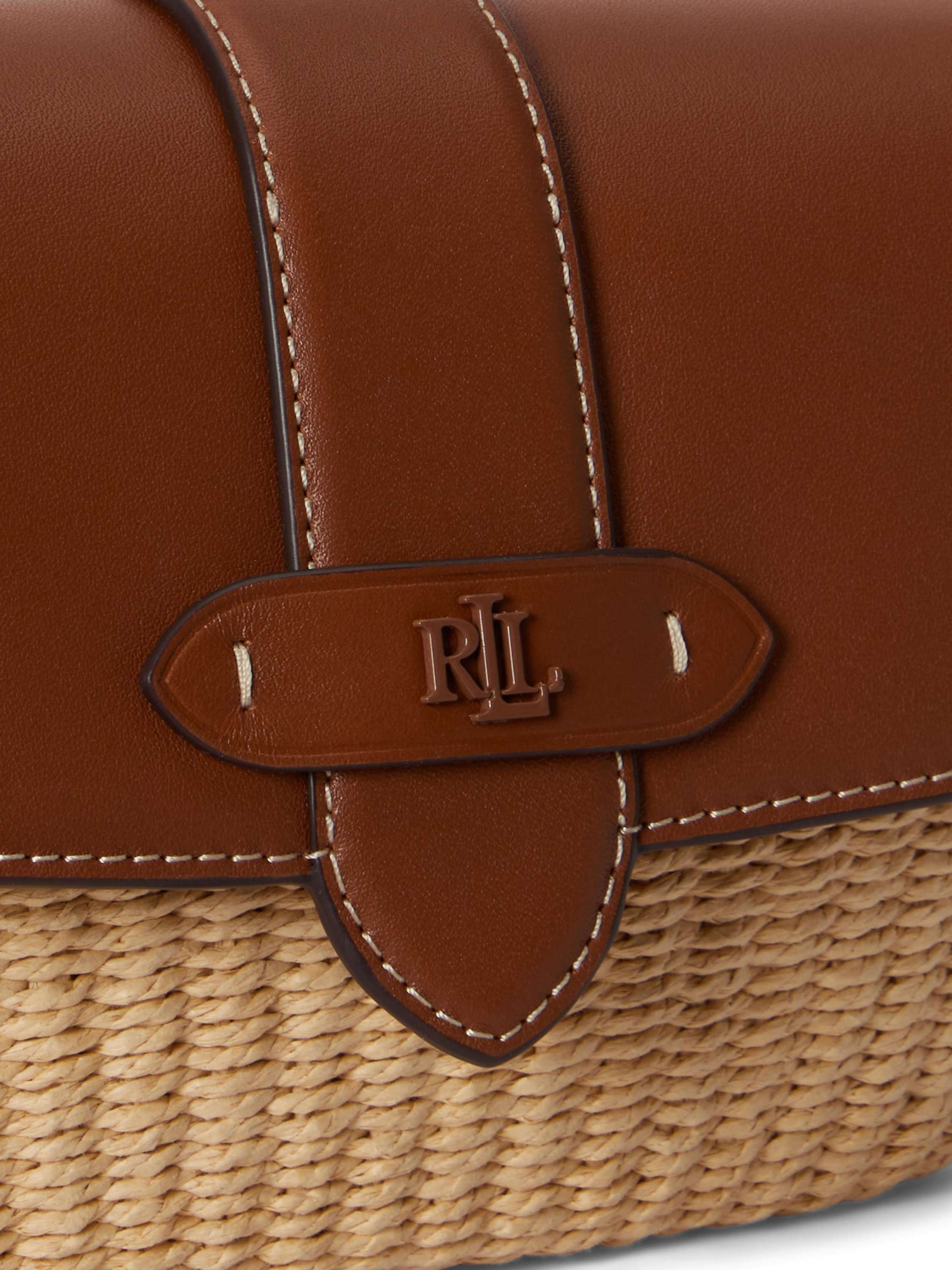 Lauren Ralph Lauren Lynden Small Shoulder Bag, Natural/Lauren Tan