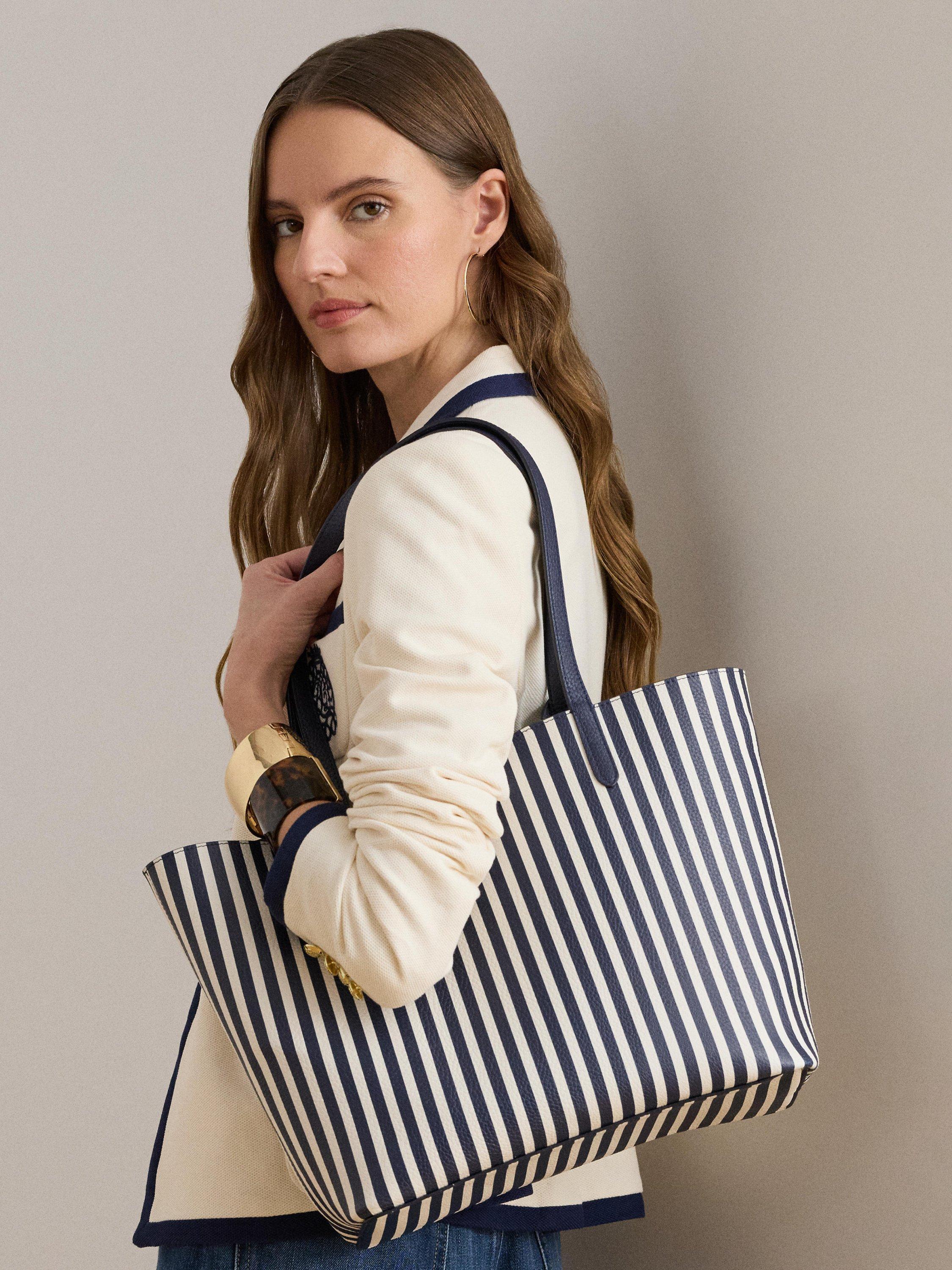 Lauren Ralph Lauren Reversible Tote Bag, White/Summer Paisley