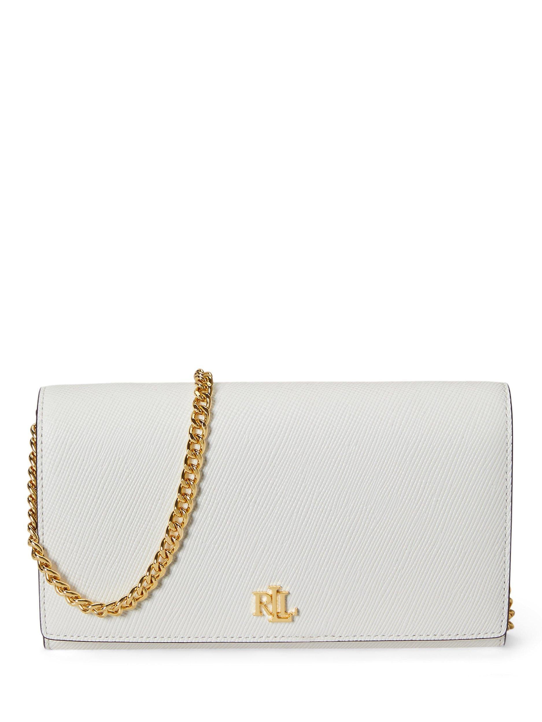 Lauren Ralph Lauren Adair II Crossbody Leather Bag, White