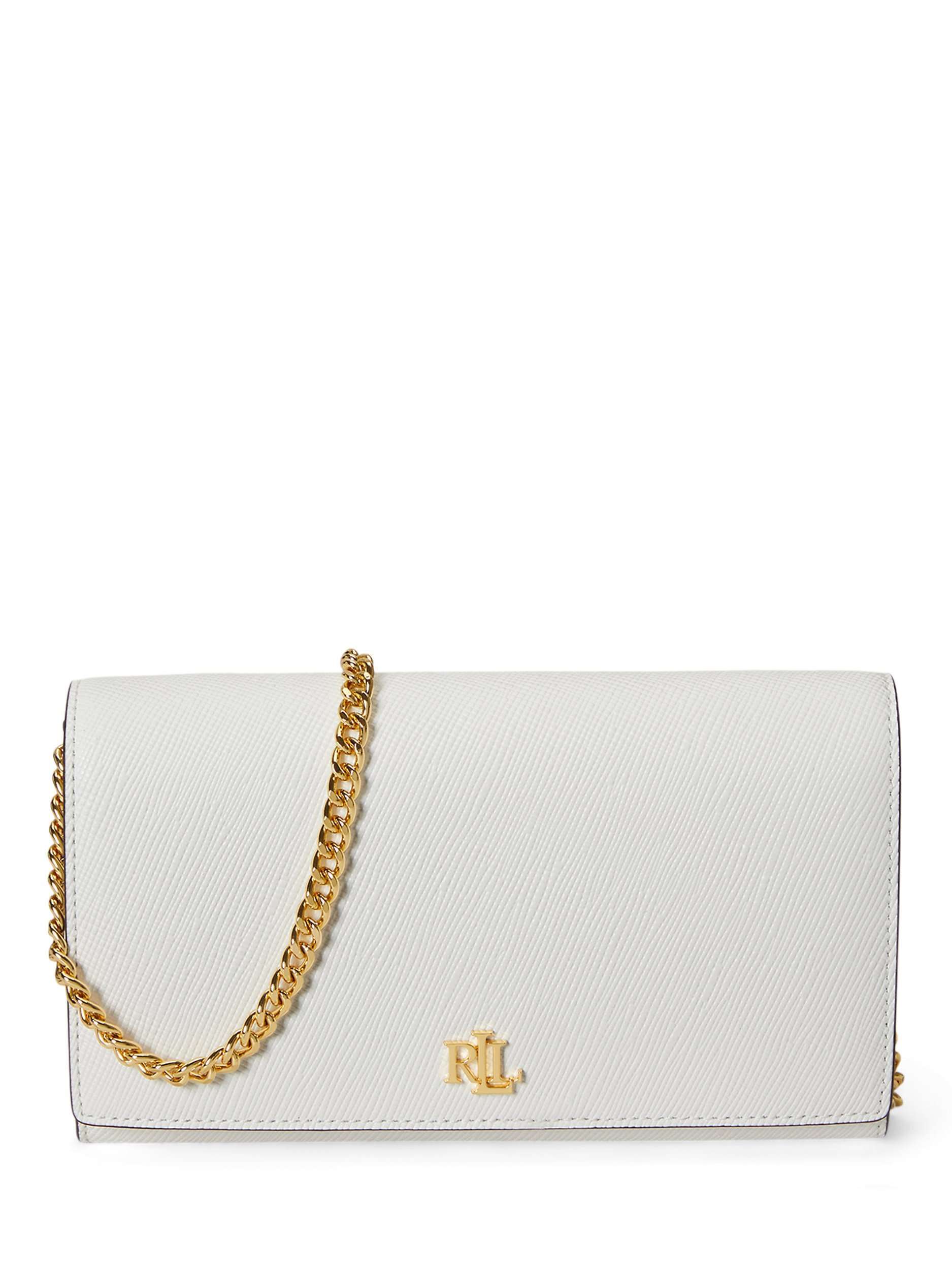 Lauren Ralph Lauren Adair II Crossbody Leather Bag, White