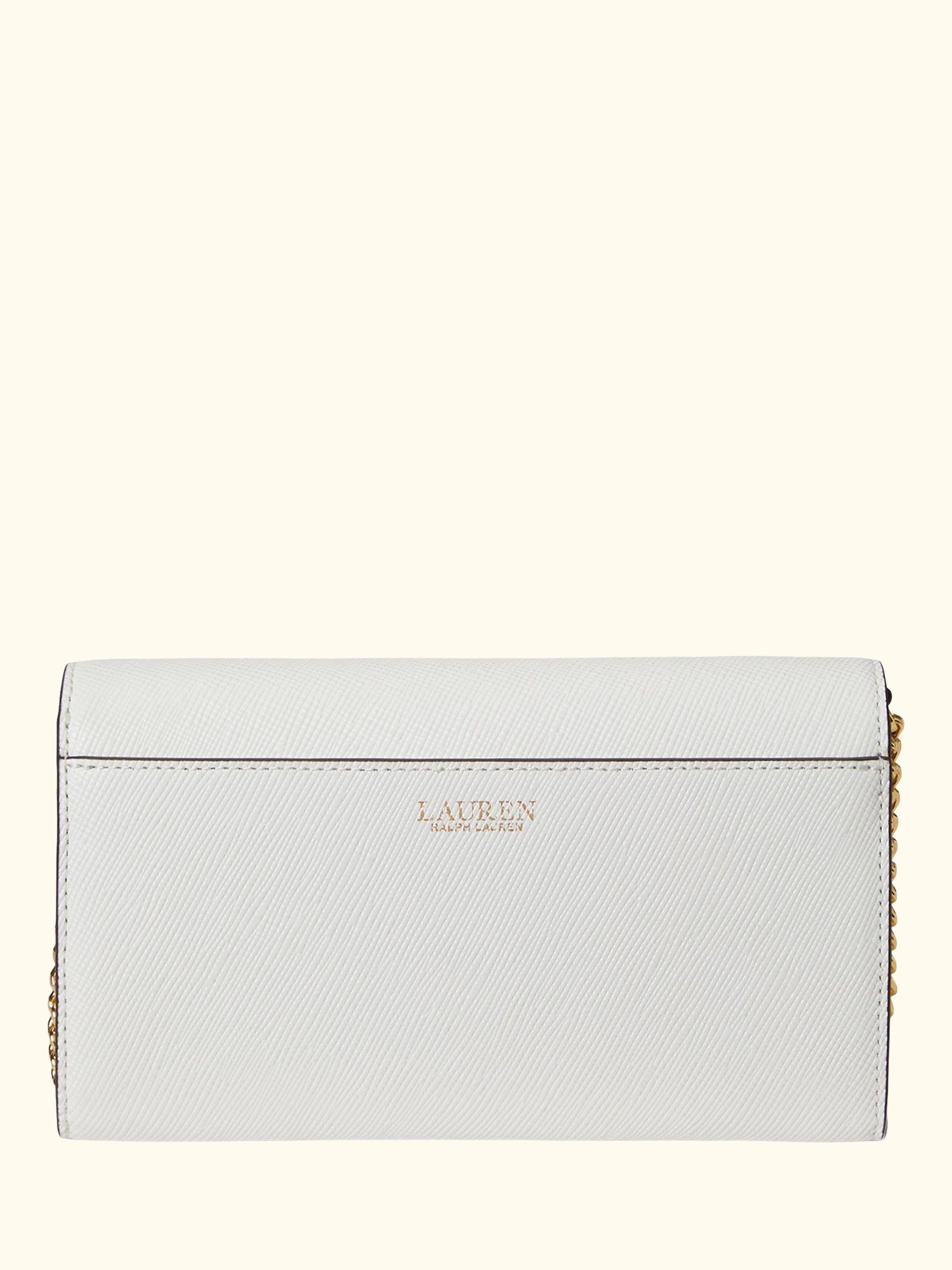 Lauren Ralph Lauren Adair II Crossbody Leather Bag, White
