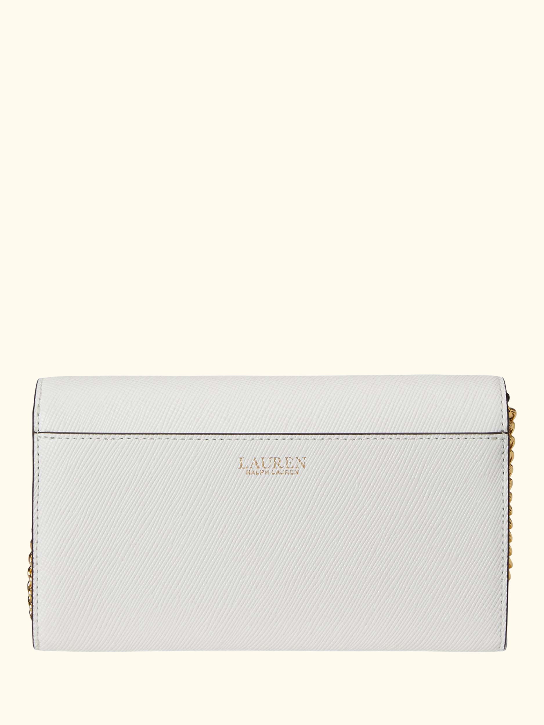 Lauren Ralph Lauren Adair II Crossbody Leather Bag, White