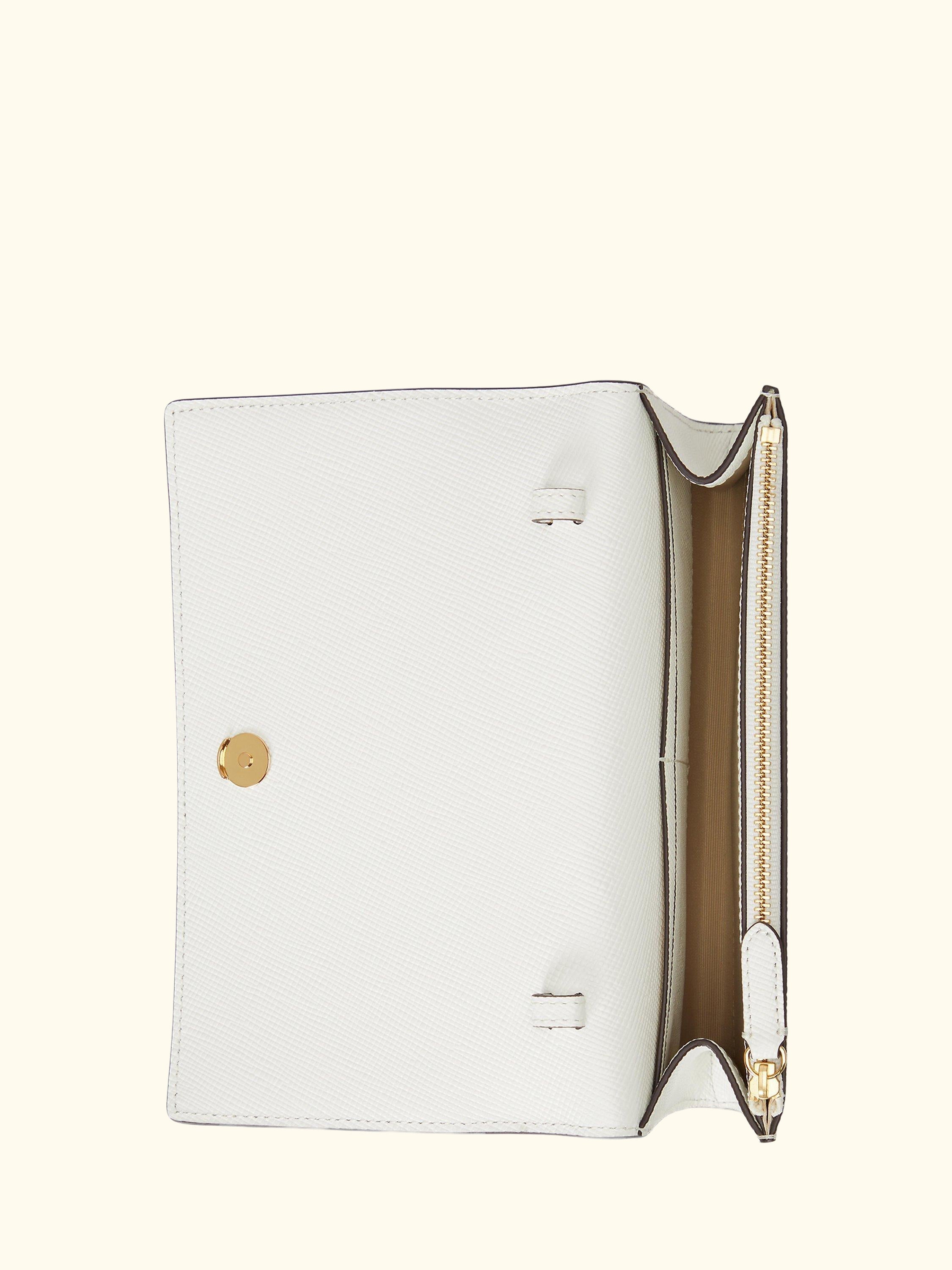 Lauren Ralph Lauren Adair II Crossbody Leather Bag, White