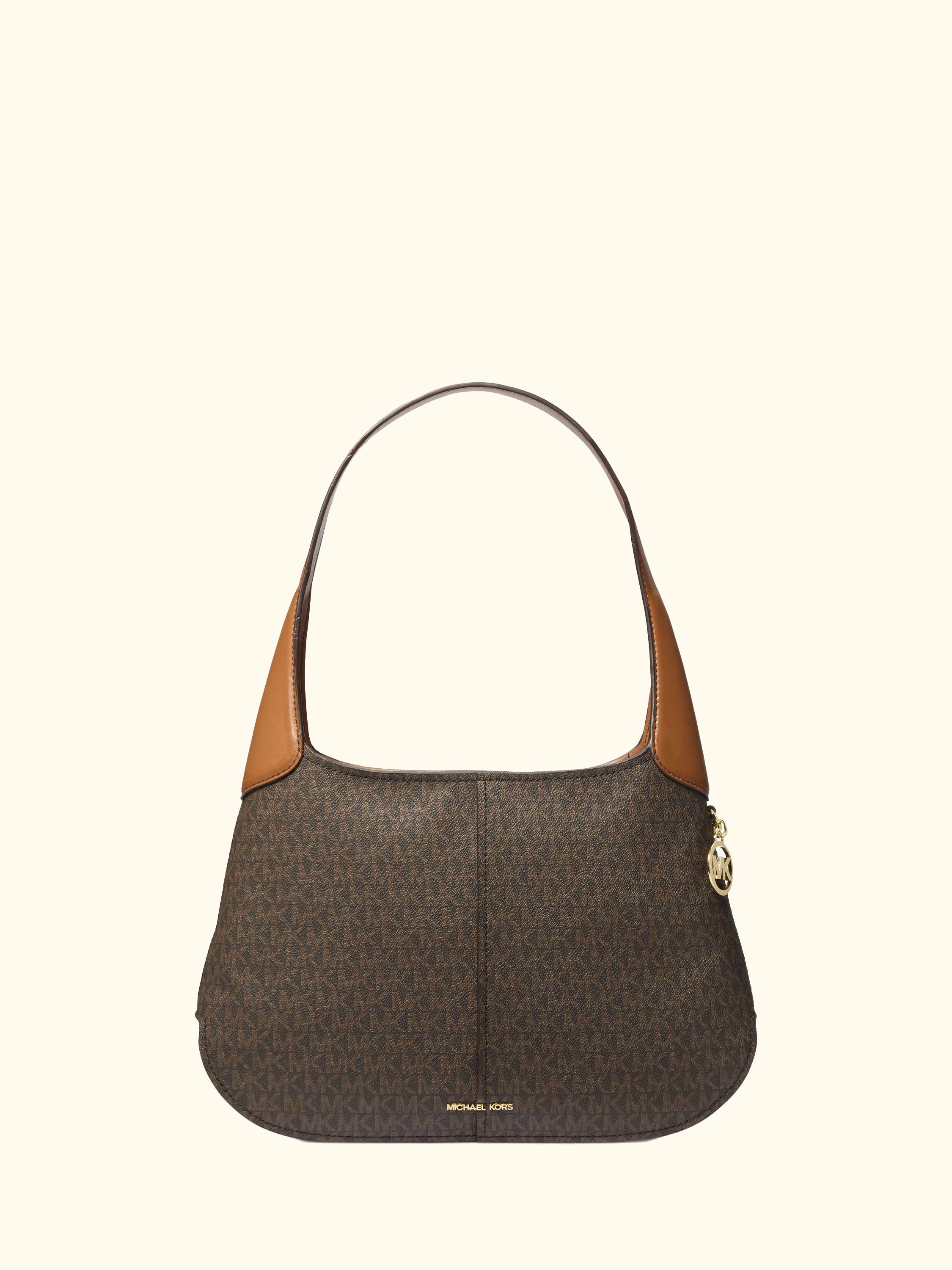 Alice Medium Signature Logo Shoulder Bag, Brown/Acorn