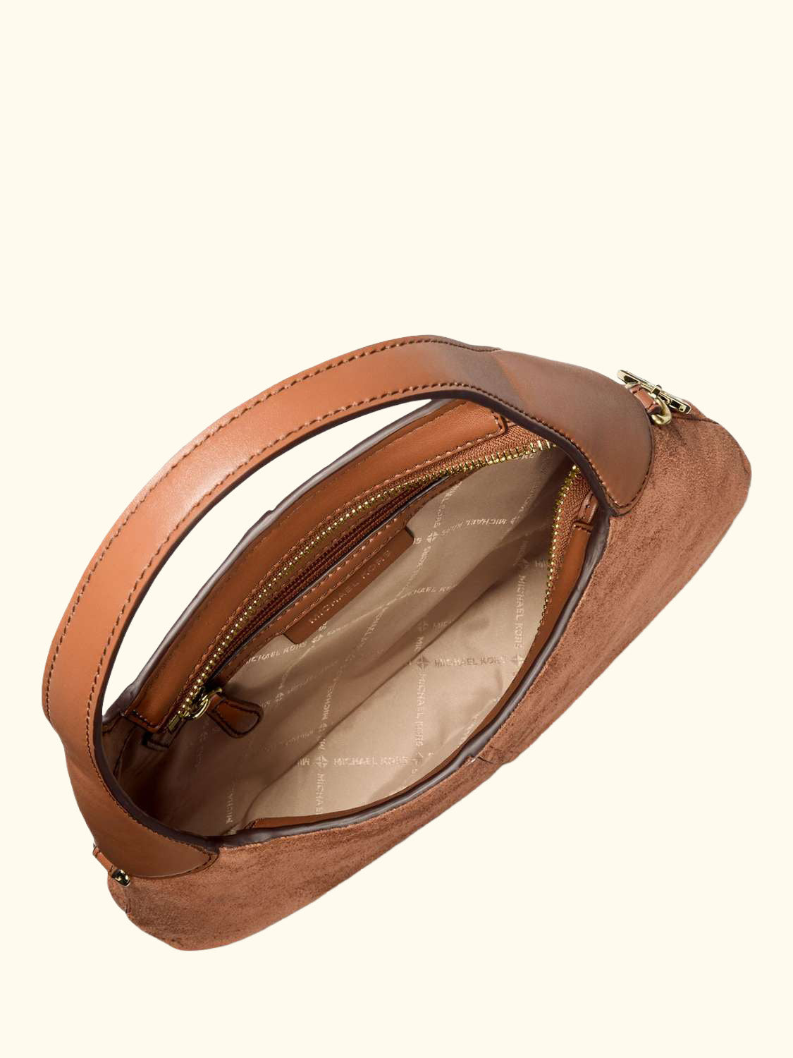 Alice Small Suede Shoulder Bag, Luggage Suede
