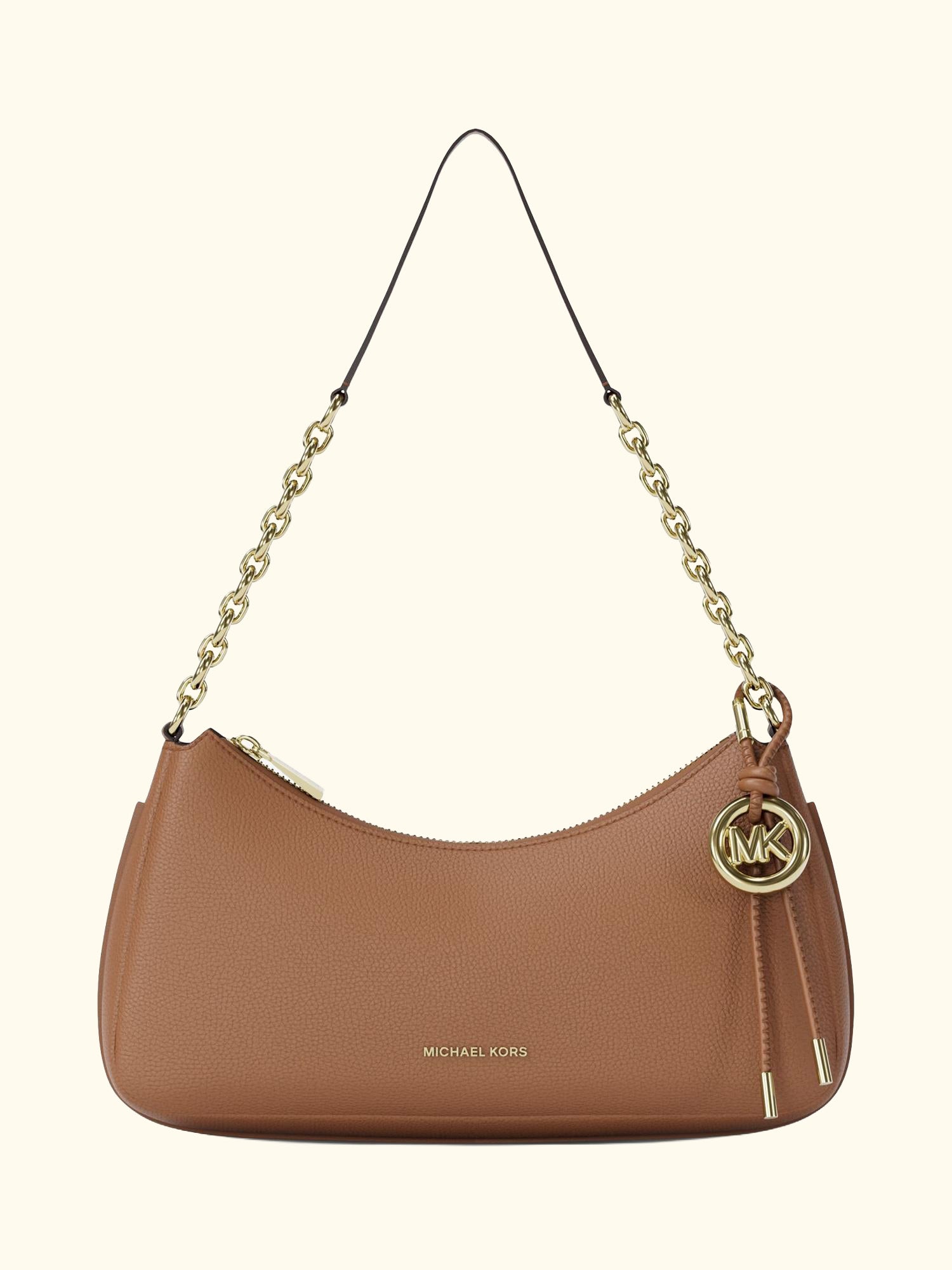Nolita Medium Leather Shoulder Bag, Luggage